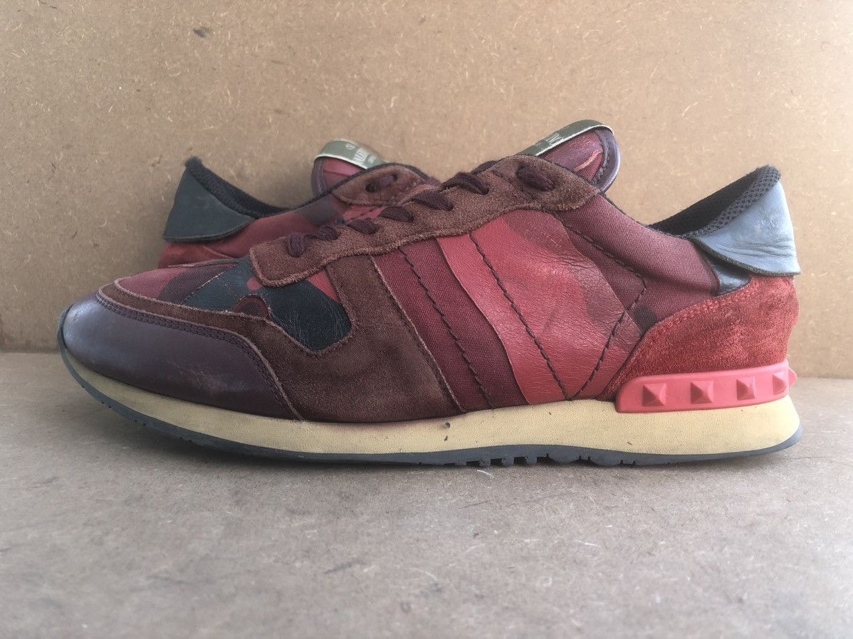 Designer × Valentino Valentino Garavani Red Leather Men’s Sneakers Size 41 Size US 9.5 / IT 39.5 - 8 Thumbnail