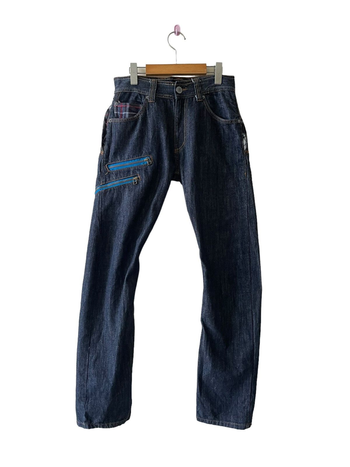 image of Hype Diminate Handcraft Jeans in Dark Blue, Men's (Size 28)