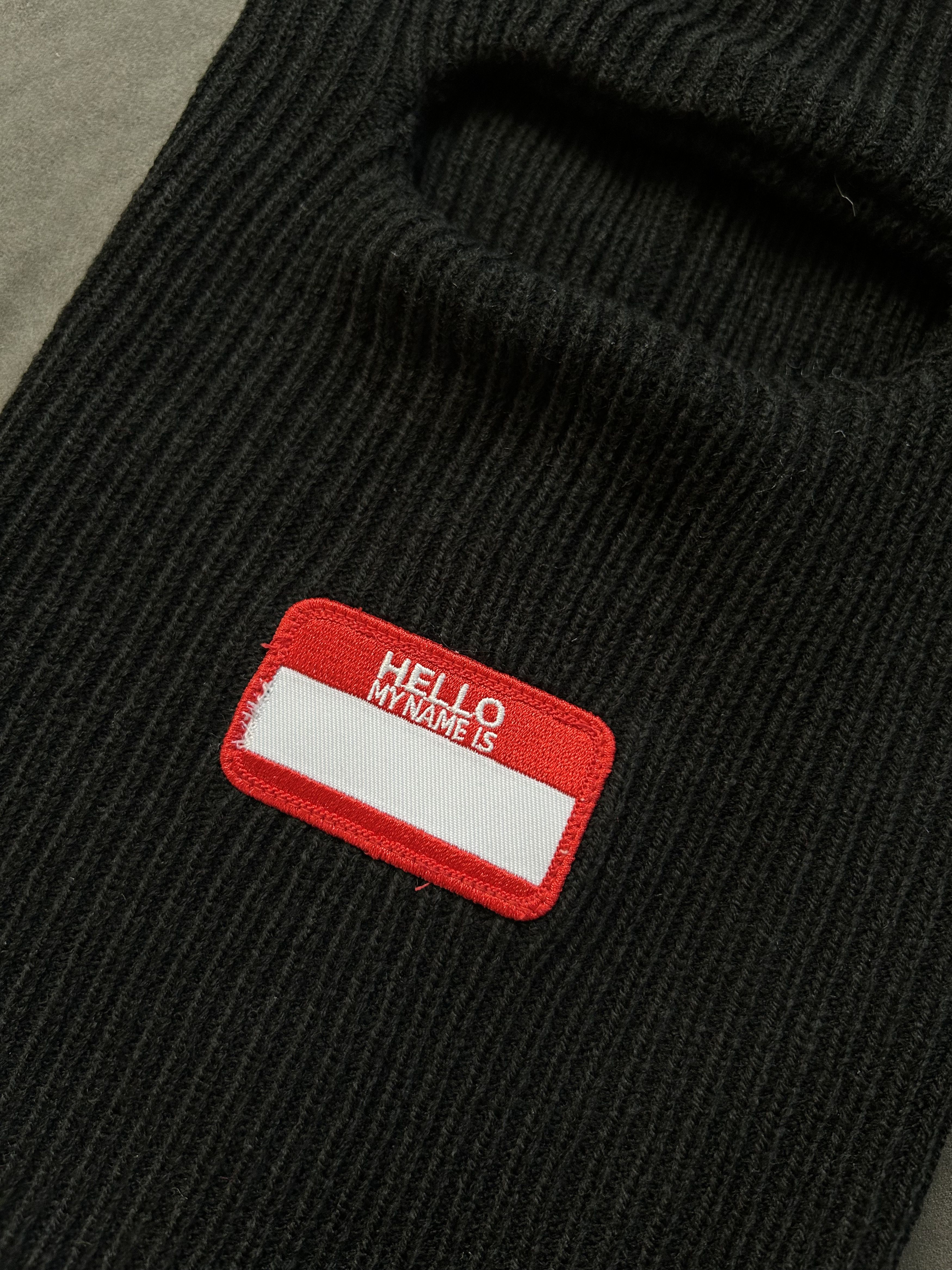 Japanese Brand Rare Box Boys Retro Hearts Black Balaclava Ski Mask OS Size ONE SIZE - 2 Thumbnail