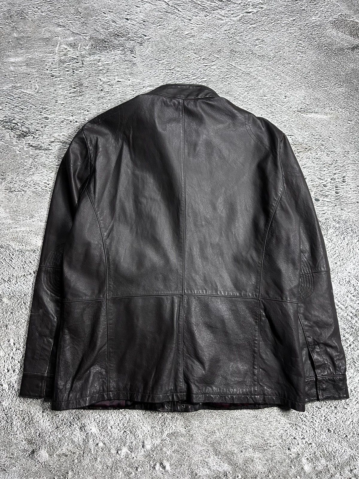 Burton Vintage Burton Leather Jacket Avant Garde Rare Brown Size US XL / EU 56 / 4 - 12 Thumbnail
