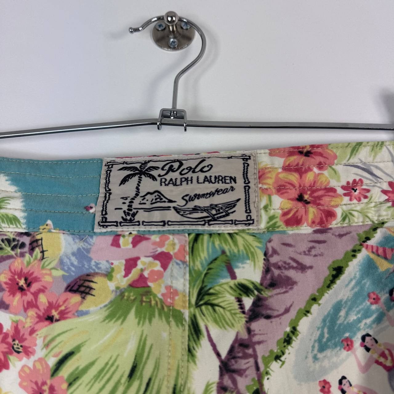 Polo Ralph Lauren Polo Ralph Lauren Hawaiian Swim Shorts Aloha Print Blend M Size US 32 / EU 48 - 2 Thumbnail