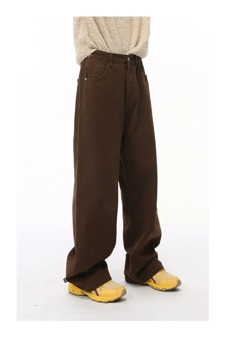 Japanese Brand × Jean Japanese retro simple dark brown washed jeans Size US 32 / EU 48 - 3 Thumbnail