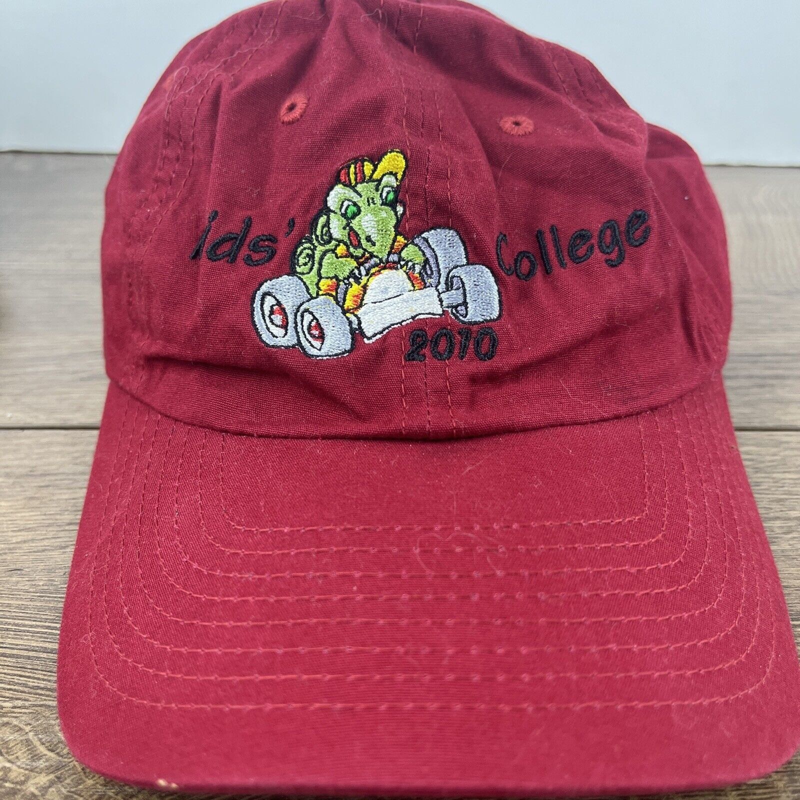 Other Kids College Hat Red Hat Adjustable Adult Size Hat Red Cap Size ONE SIZE - 5 Thumbnail