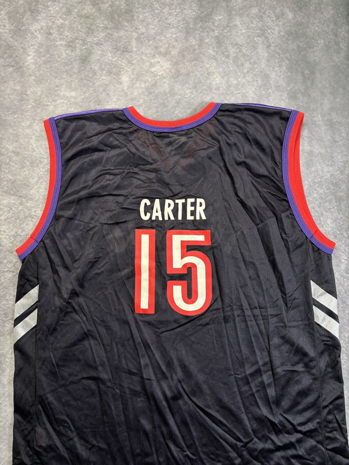 Champion Vintage Toronto Raptors Jersey Vince Carter Purple 1990s NBA Size US XL / EU 56 / 4 - 3 Thumbnail