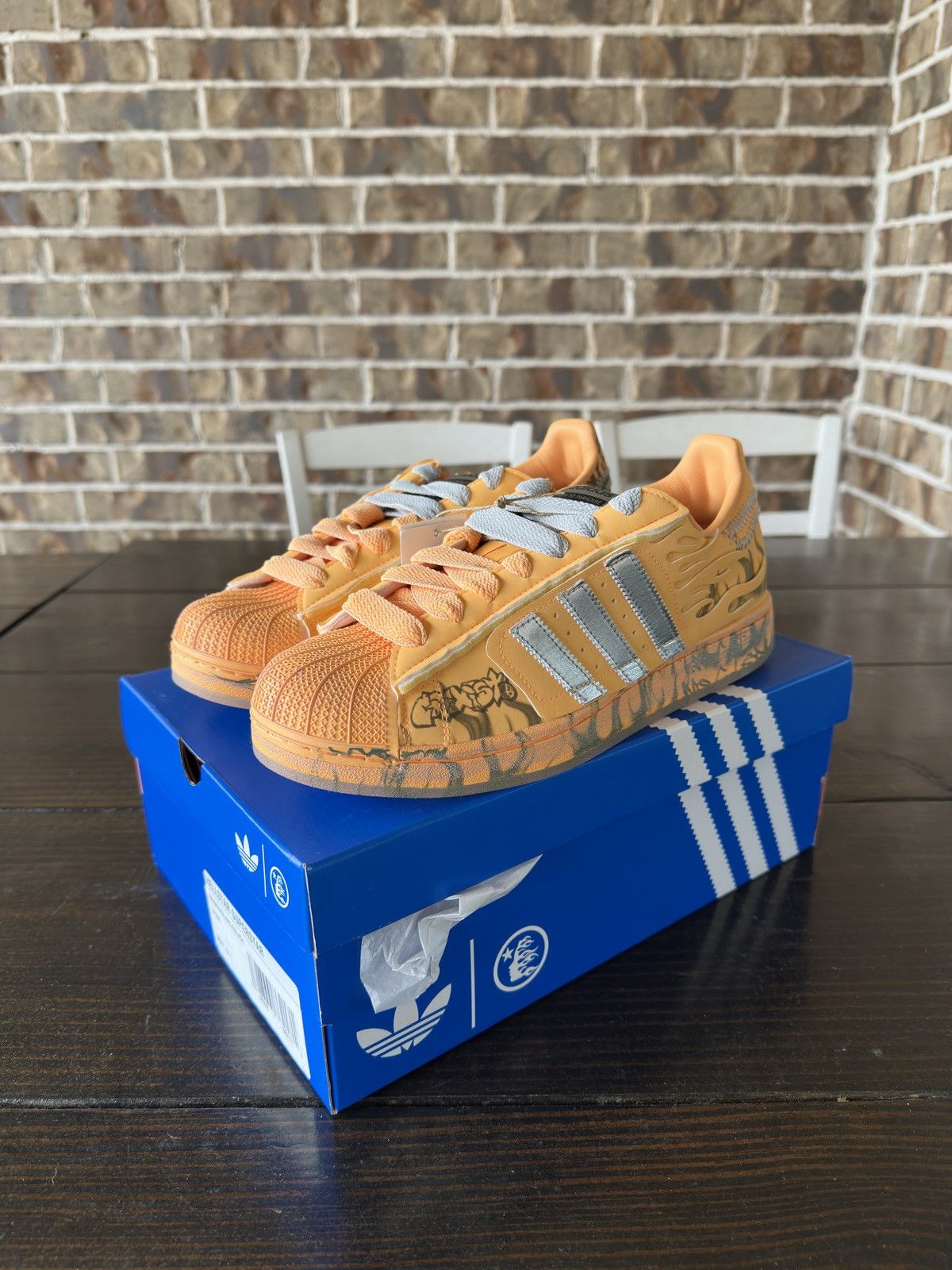 HELLSTAR adidas x HELLSTAR Superstar Hazy Orange Size US 10.5 / EU 43-44 - 1 Thumbnail