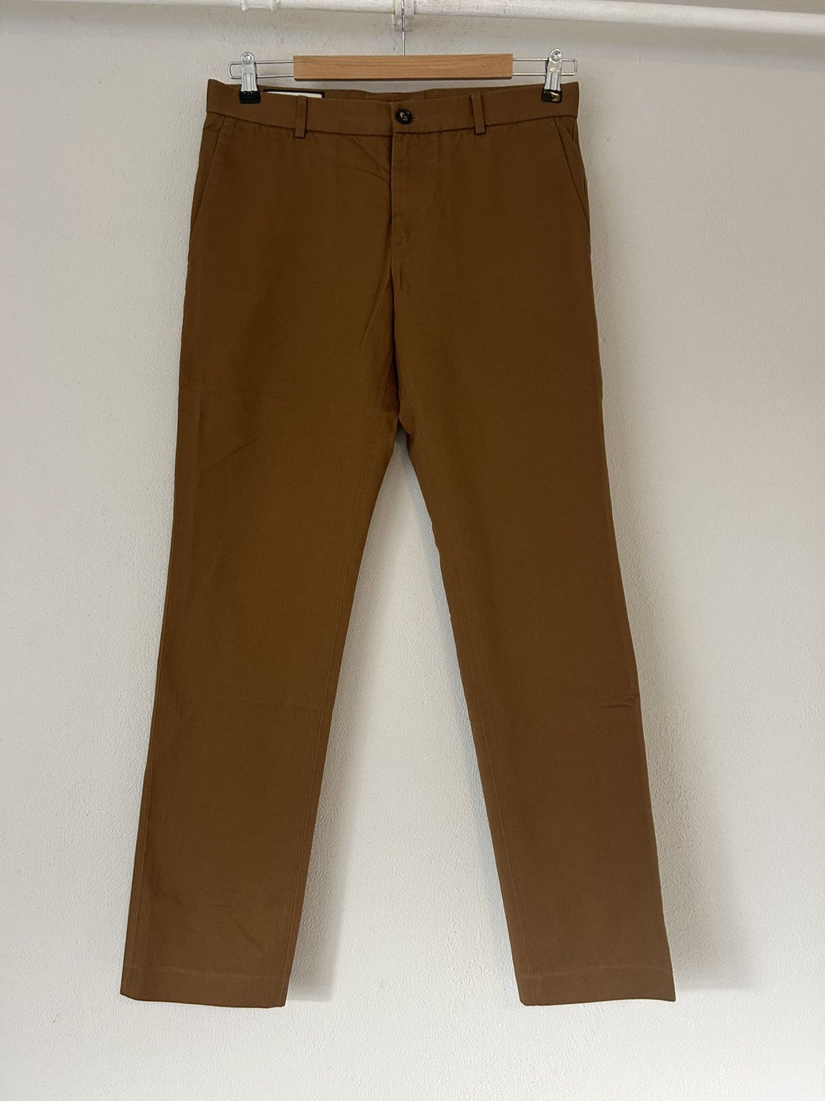 Gucci Gucci Slim-Fit Cotton Chinos with Embroidered Logo Size US 30 / EU 46 - 2 Thumbnail
