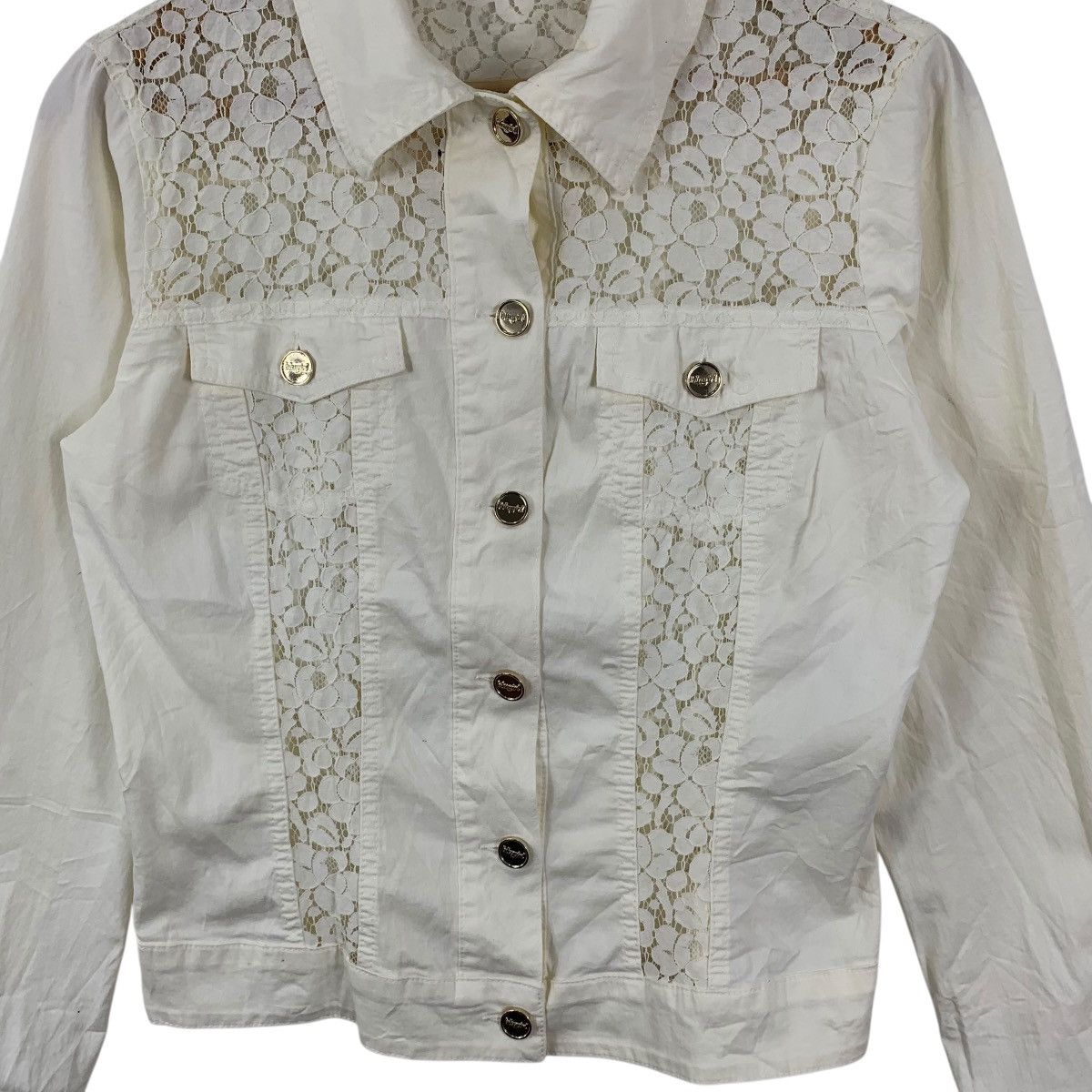 Other BLUGIRL ITALY JEANS Collection Floral Denim Jacket Gold Size S / US 4 / IT 40 - 5 Thumbnail