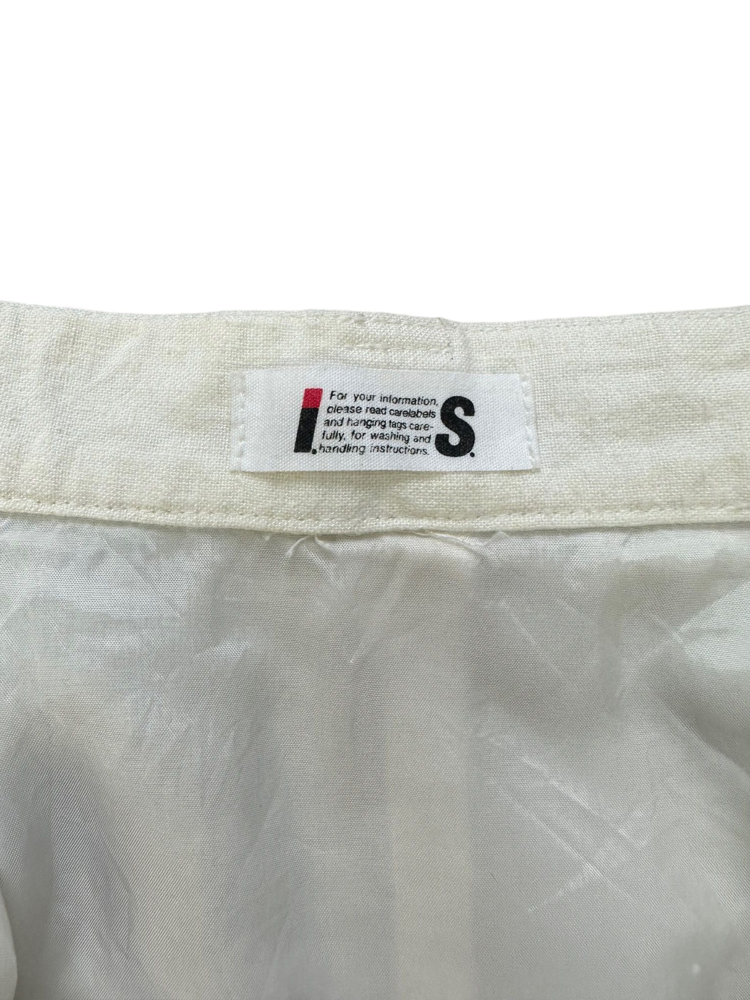 Issey Miyake 80's ISSEY MIYAKE CARE LABEL WHITE SKIRT #7911-189 Size 25" / US 0 / IT 36 - 6 Thumbnail