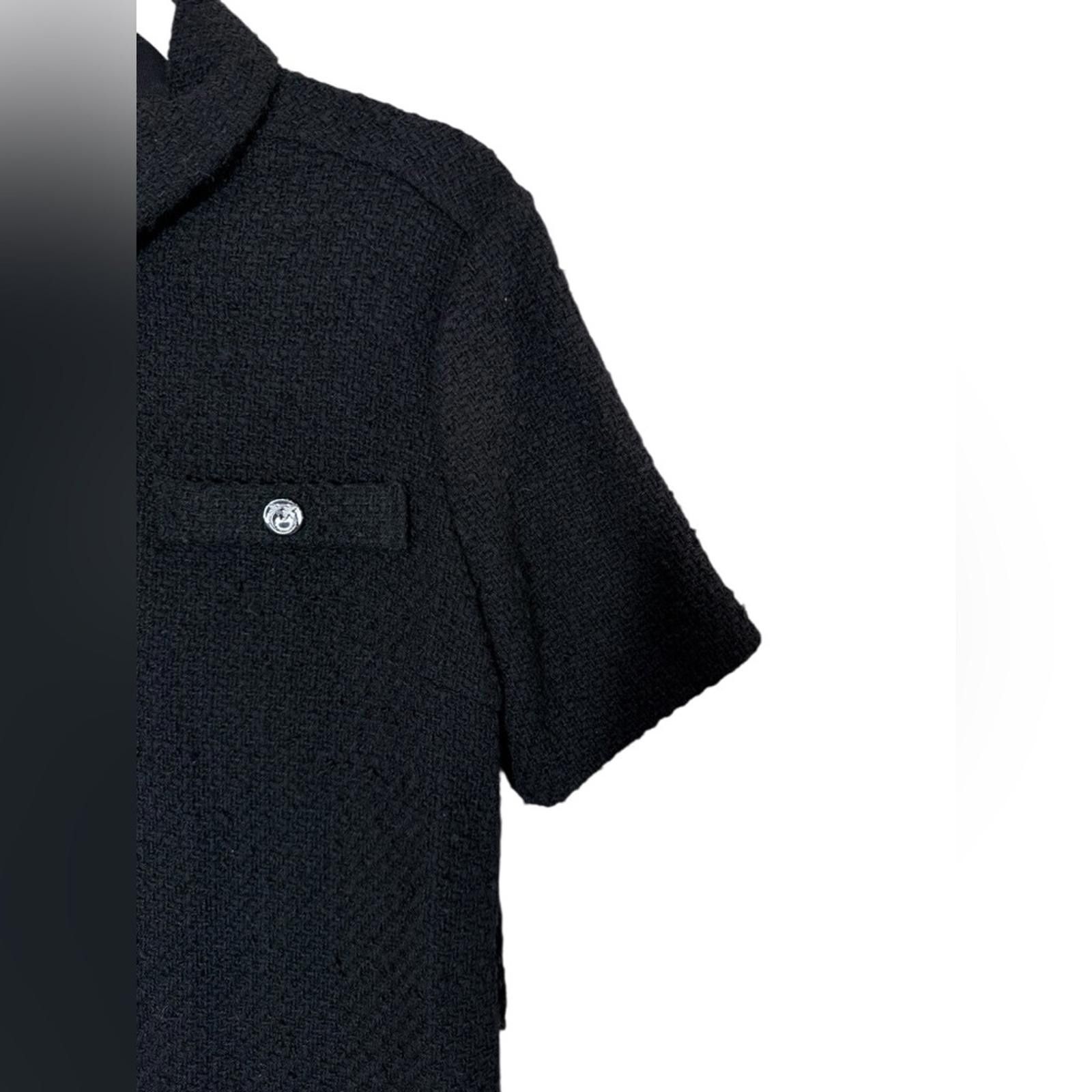 Pinko Pinko Women’s Black Dawson Abito Boucle Dress sz 6 *FLAW* Size M / US 6-8 / IT 42-44 - 5 Thumbnail
