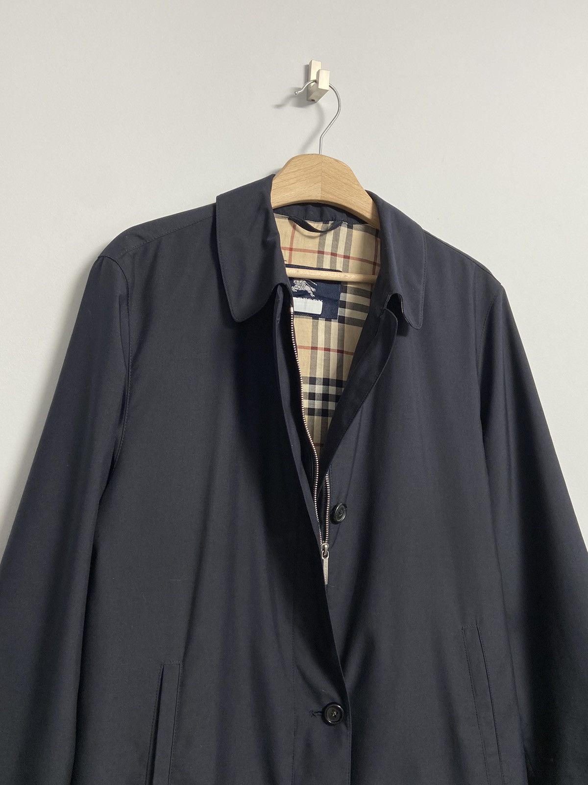 Burberry Burberry Trench Coat Dark Blue Size S / US 4 / IT 40 - 2 Thumbnail