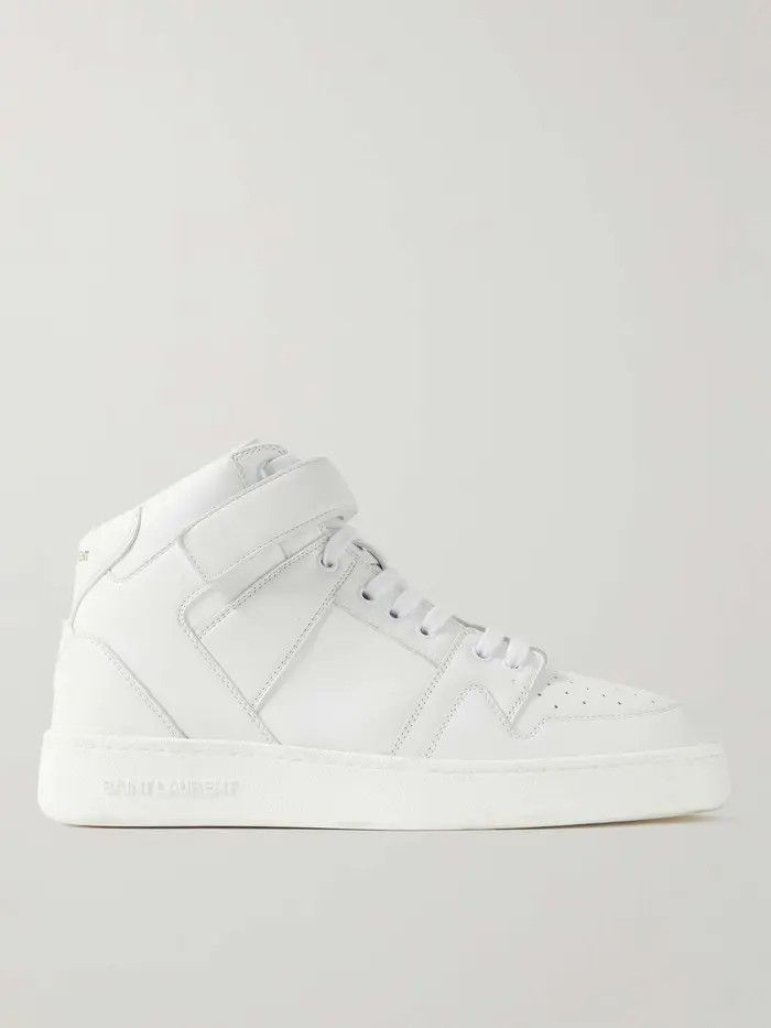Saint Laurent Paris o1bcso1str1225 Lax Sneakers In Washed Out Effect in White Size US 7.5 / IT 37.5 - 1 Thumbnail