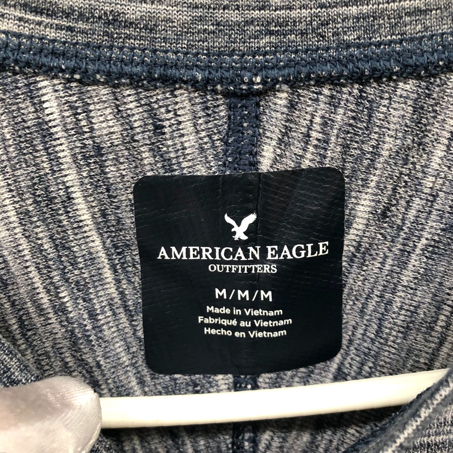 American Eagle Outfitters American Eagle Outfitters Henley T-Shirt Mens M Blue Heathered Cotton Poly Long Sleeve Shirt Size US M / EU 48-50 / 2 - 3 Thumbnail