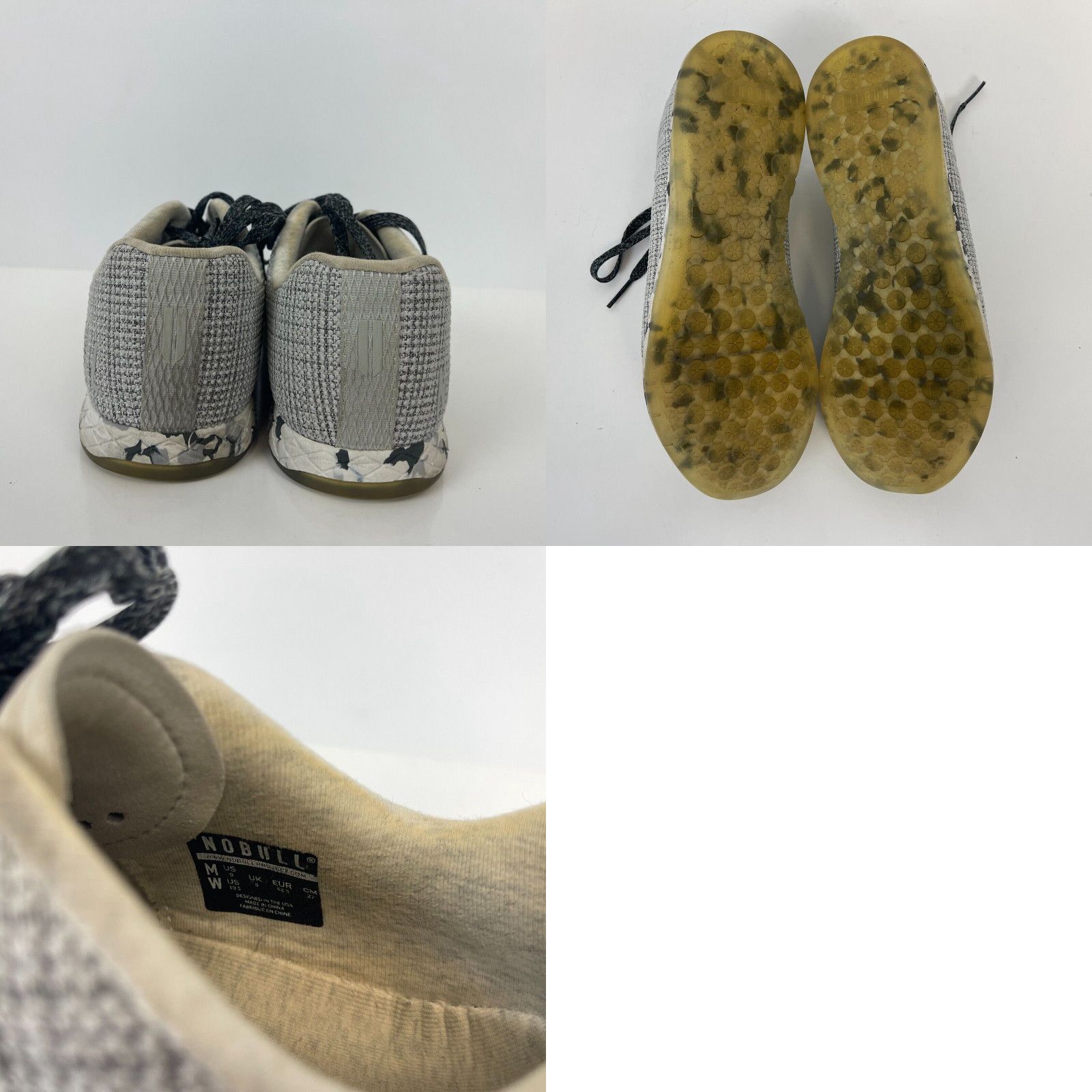 Nobull white heather granite trainer store