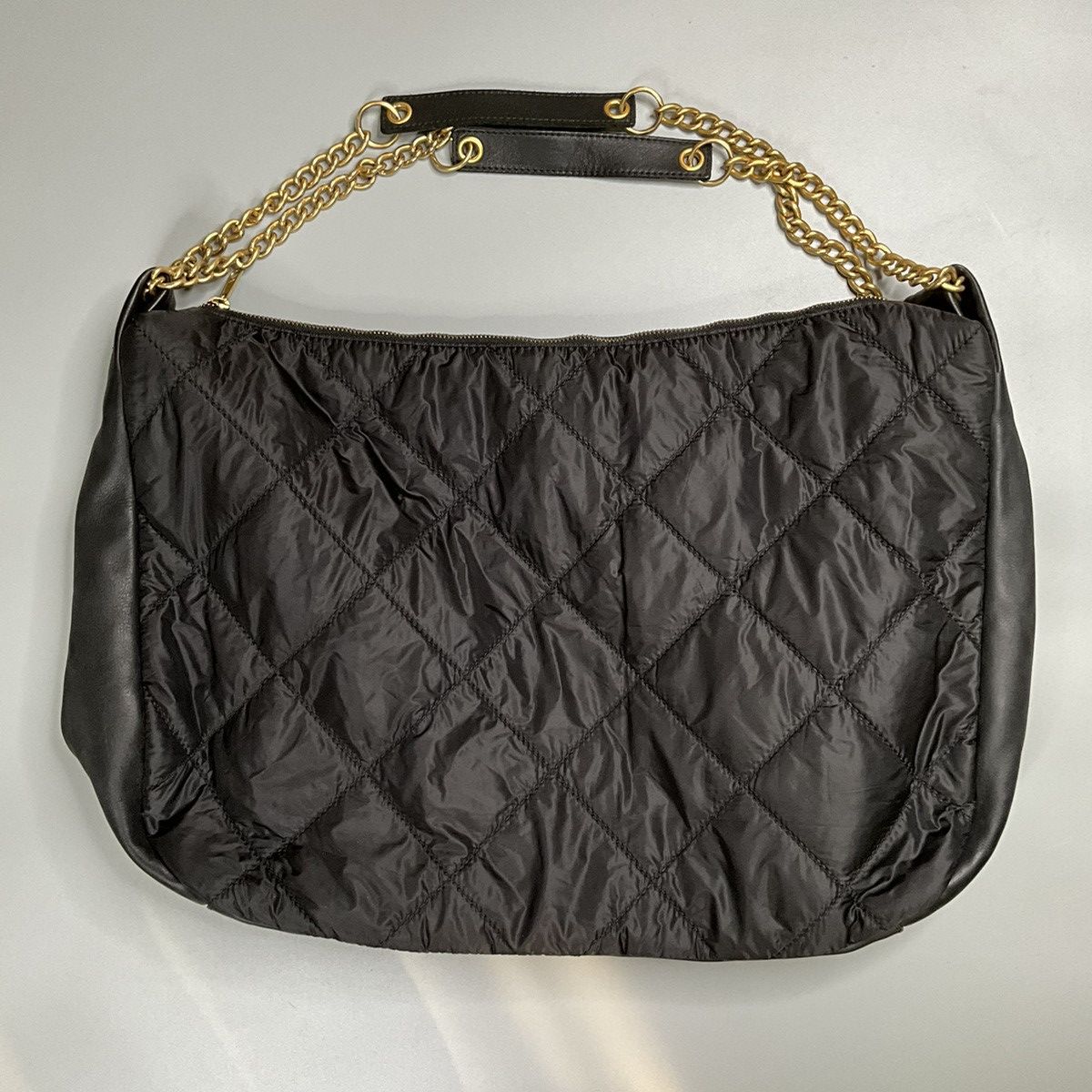 Comme des Garcons Junya Watanabe Quilted Nylon With Leather Trimmings Chainbag Size ONE SIZE - 1 Thumbnail