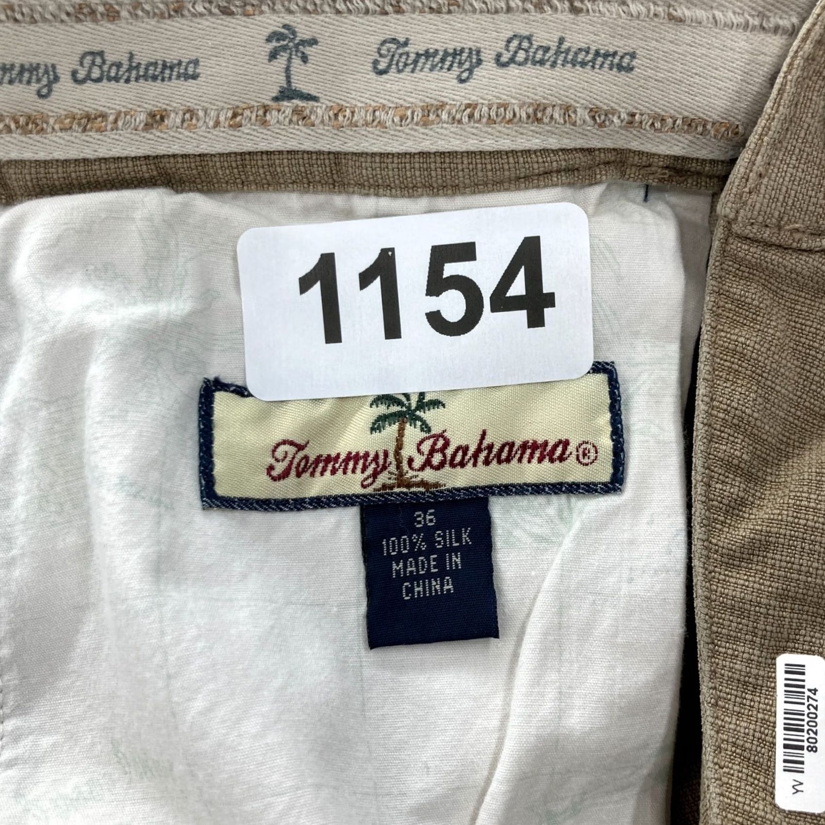 Tommy Bahama Tommy Bahama Relax Mens Size 36 Brown 100% Silk Chino Shorts Comfort Mid Rise Size US 32 / EU 48 - 3 Thumbnail
