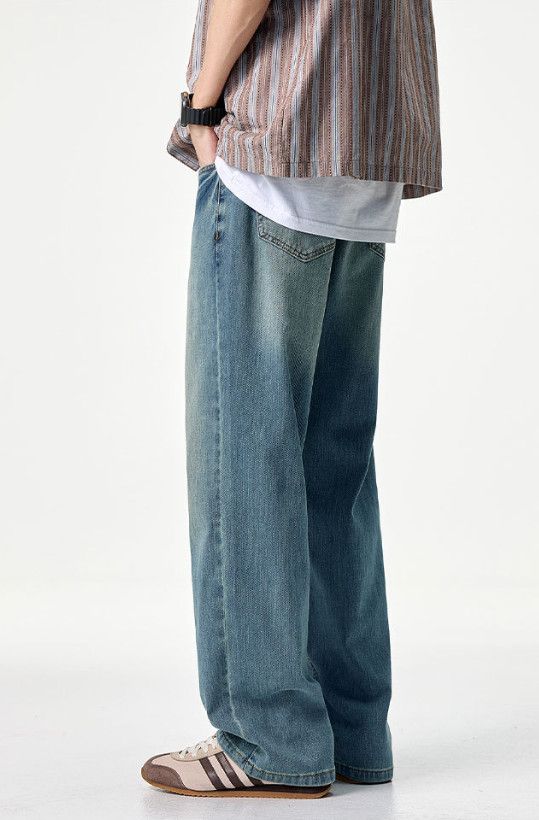Japanese Brand Men's Clanfit Straight Leg Stretch Retro Jeans Size US 32 / EU 48 - 5 Thumbnail