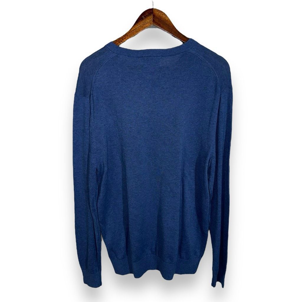 Southern Tide NWT Yacht Blue Southern Tide Pima Cotton V Neck Skipjack Sweater Size M Size US M / EU 48-50 / 2 - 6 Thumbnail