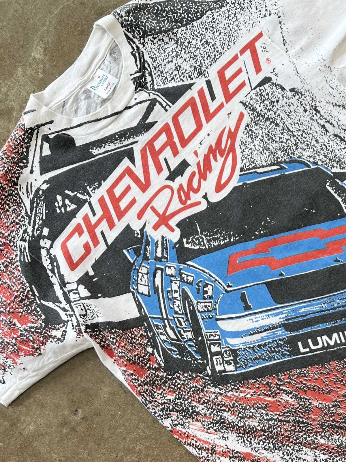 NASCAR Vintage 90s Chevrolet Chevy Racing AOP Single Stitch Large Size US L / EU 52-54 / 3 - 1 Thumbnail