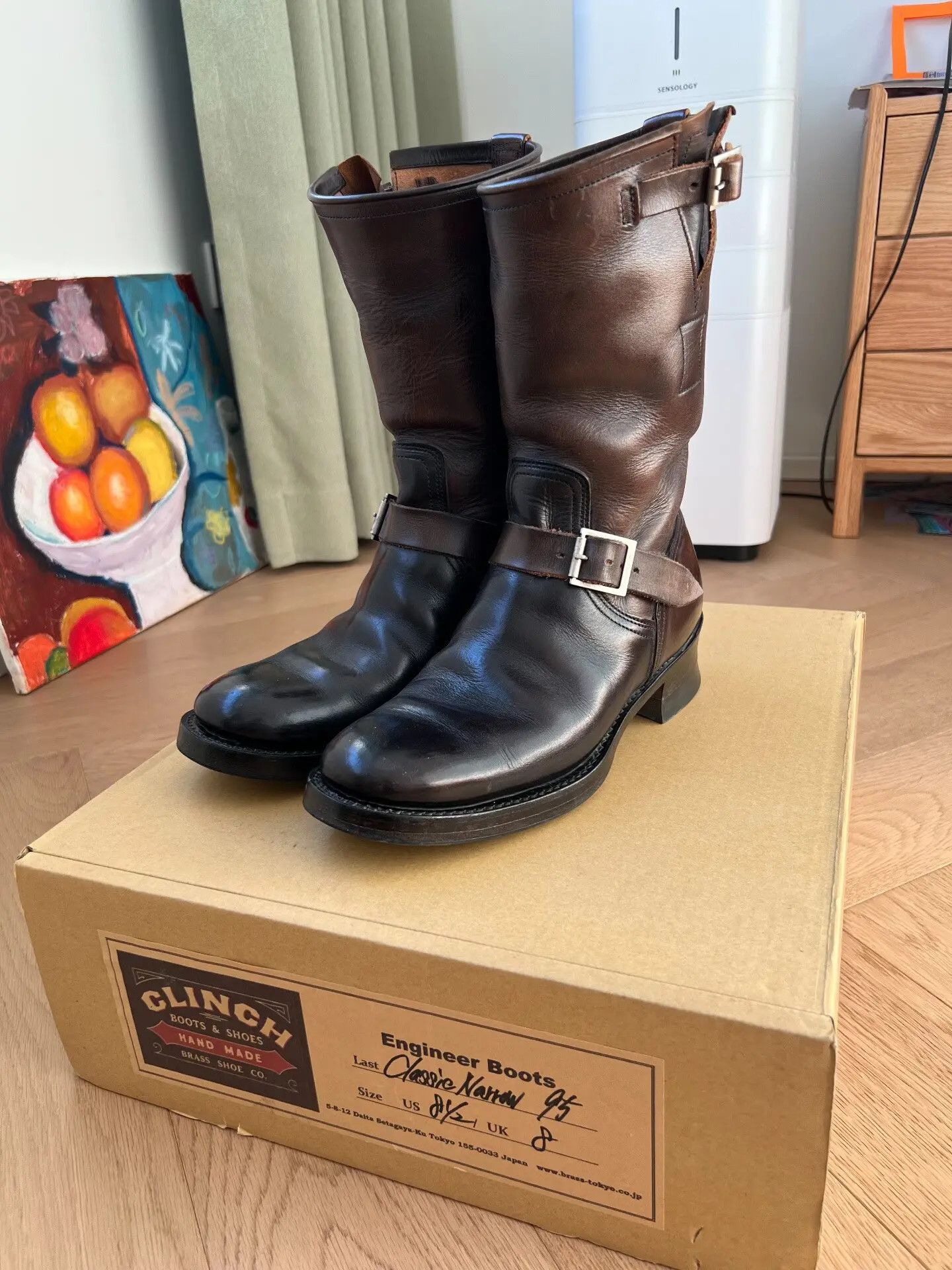 Clinch Horsehide Engineer Boots - yq