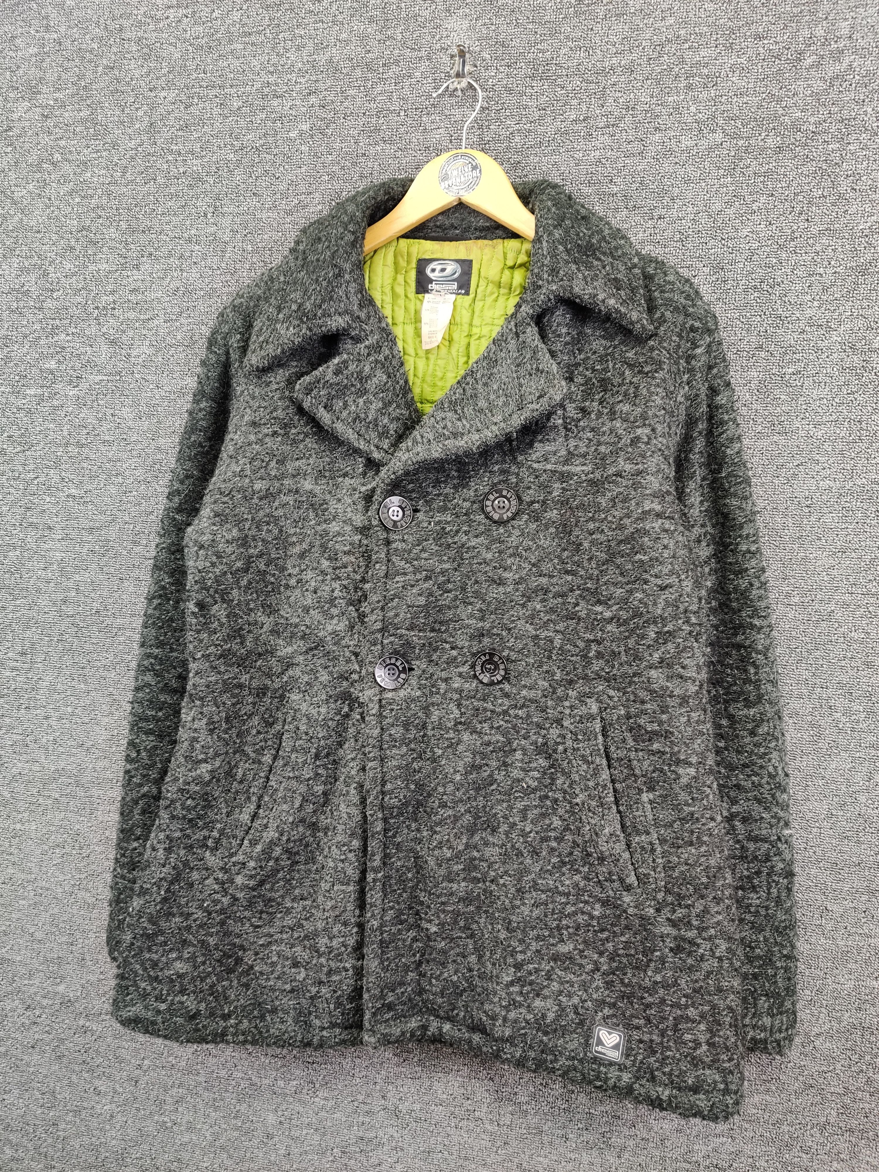 Diesel Vintage Diesel Quilted Wool Double Breasted Coat Size US L / EU 52-54 / 3 - 2 Thumbnail