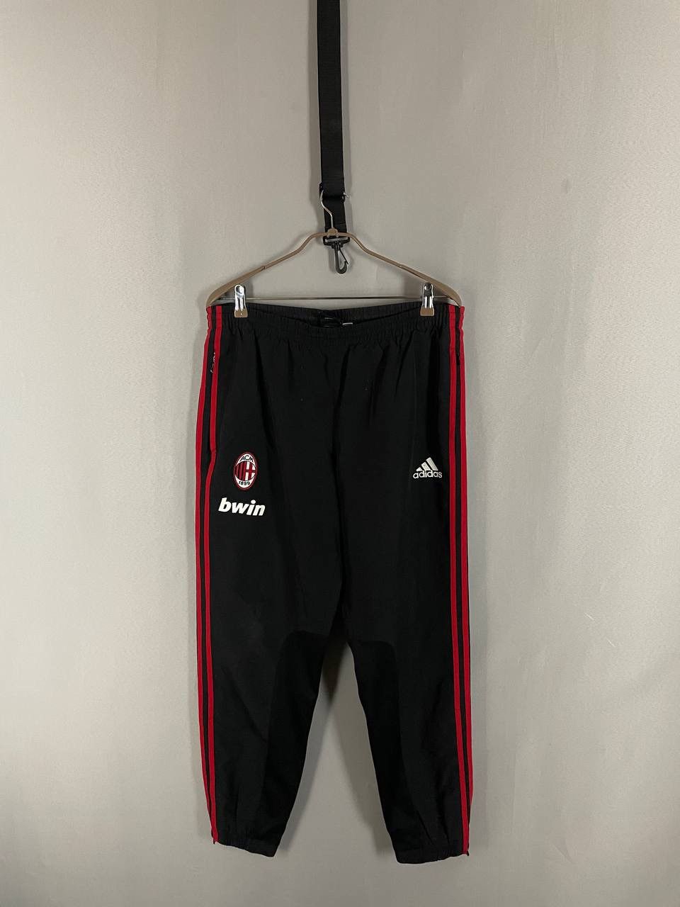 Adidas Adidas FC Milan Tracksuit Jacket Pants Black Size US XL / EU 56 / 4 - 13 Thumbnail