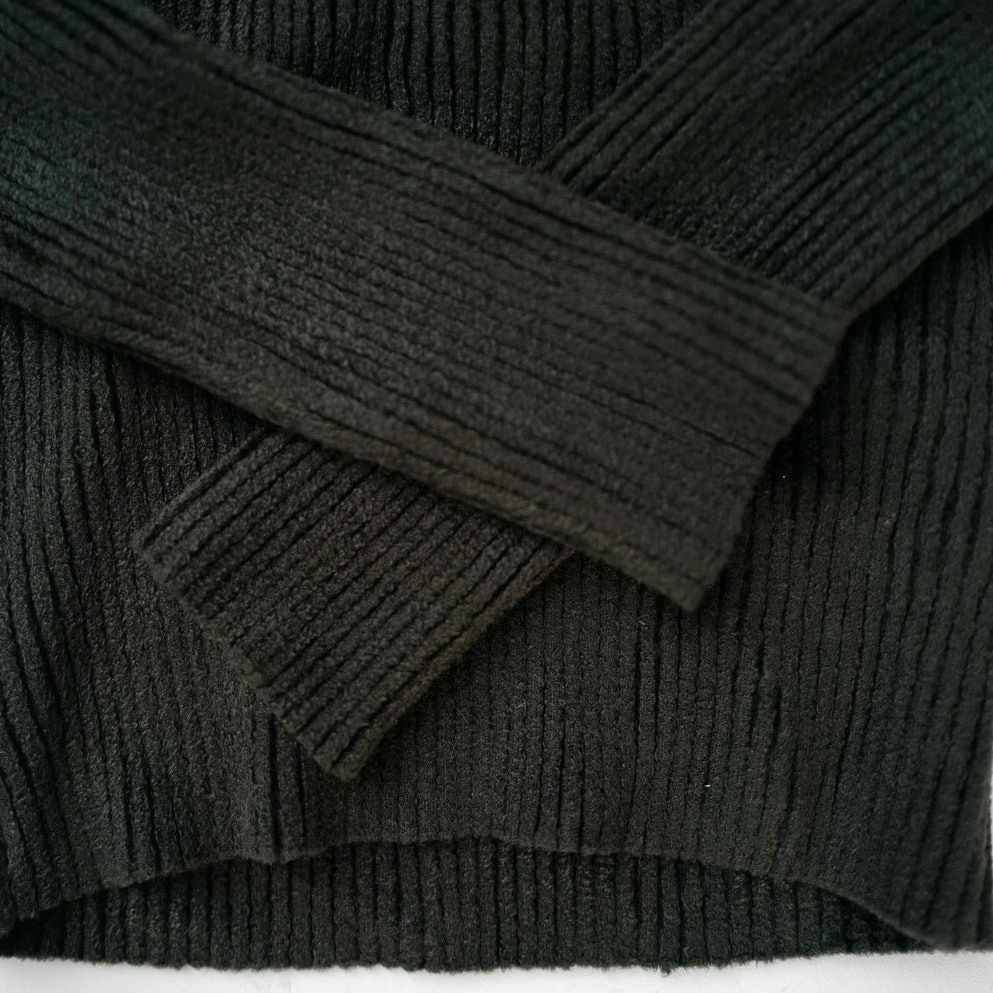 Bottega Veneta Bottega Veneta Salon 02 Army Green Ribbed Knit Sweater | NEW Size L / US 10 / IT 46 - 8 Thumbnail