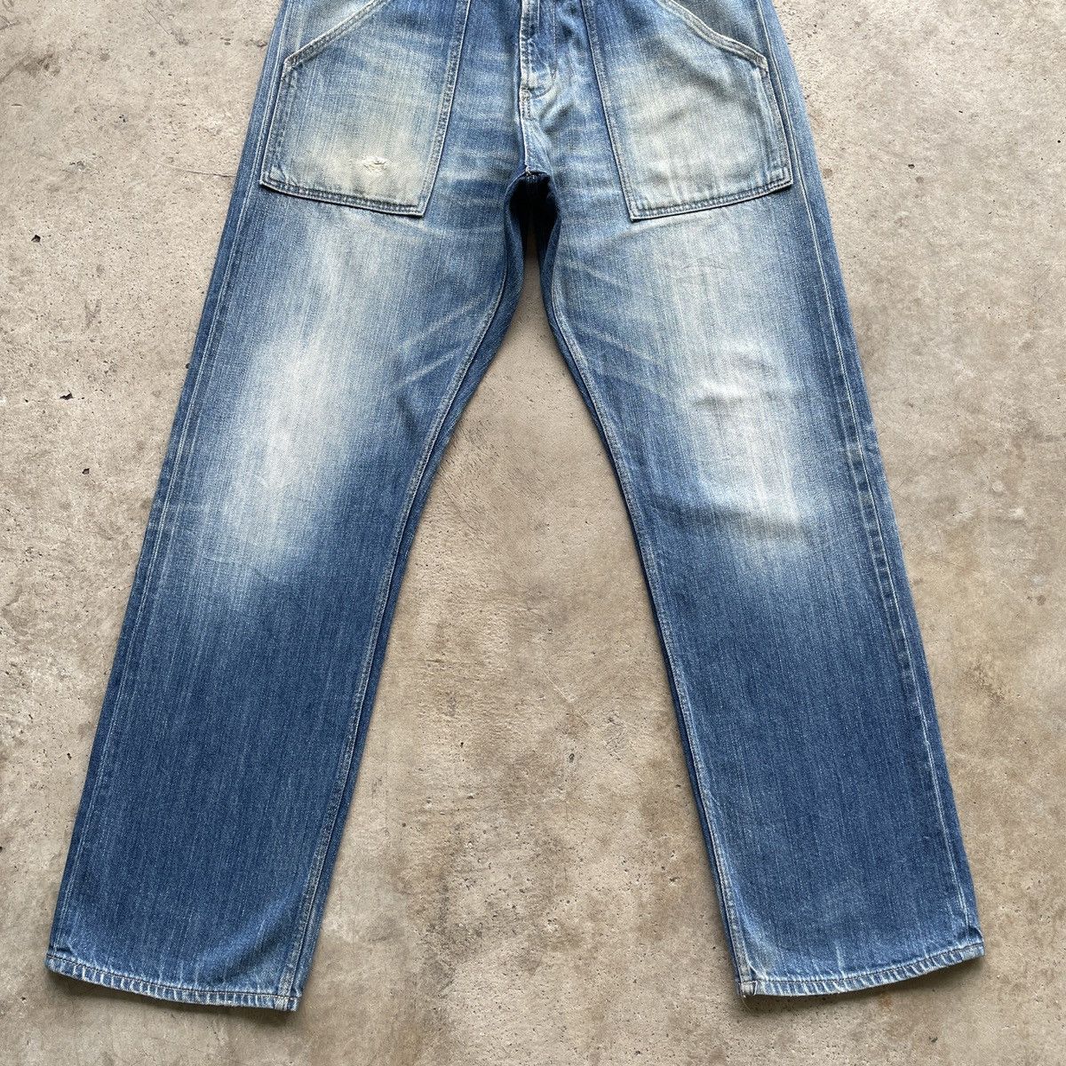 Japanese Brand × Jean × Vintage W30x30💥 Vintage Japanese Brand Faded Denim Jeans Pants Size US 30 / EU 46 - 4 Thumbnail