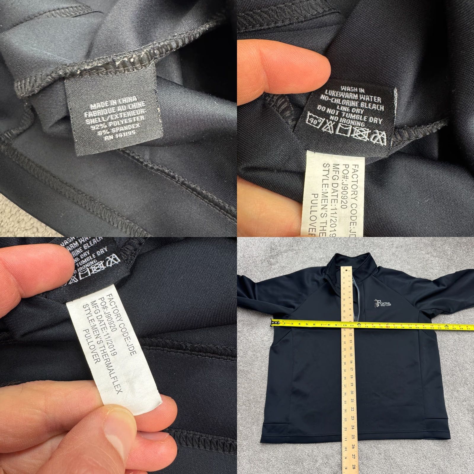 Vintage Sun Mountain ThermalFlex 1/4 Zip Pullover Jacket Mens M Navy Blue Sun Mountain Pullover Jacket Mens Medium Navy Blue Athletic Outdoor Golf Size US M / EU 48-50 / 2 - 8 Thumbnail