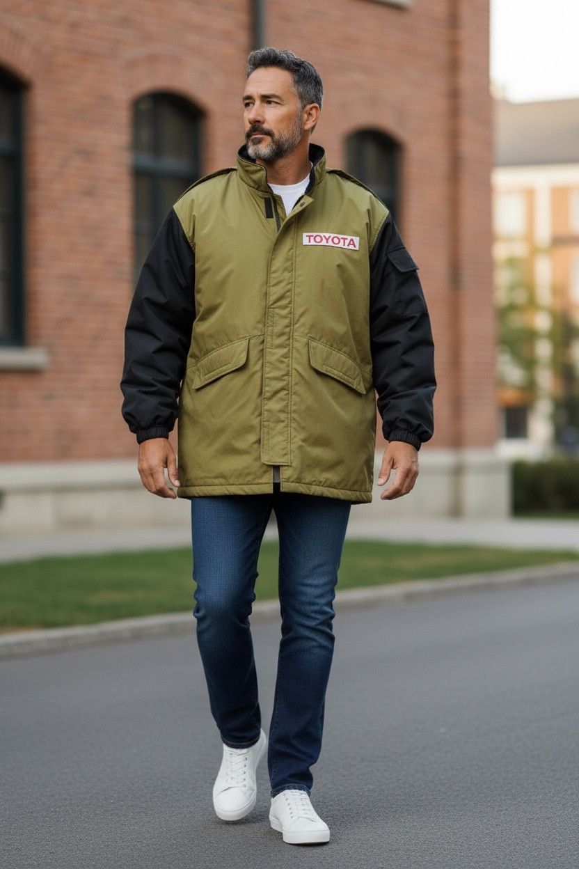 🔥TRD TOM’S🔥Vtg 90’s TOYOTA TECNO JAPAN Quitted Lined Parka