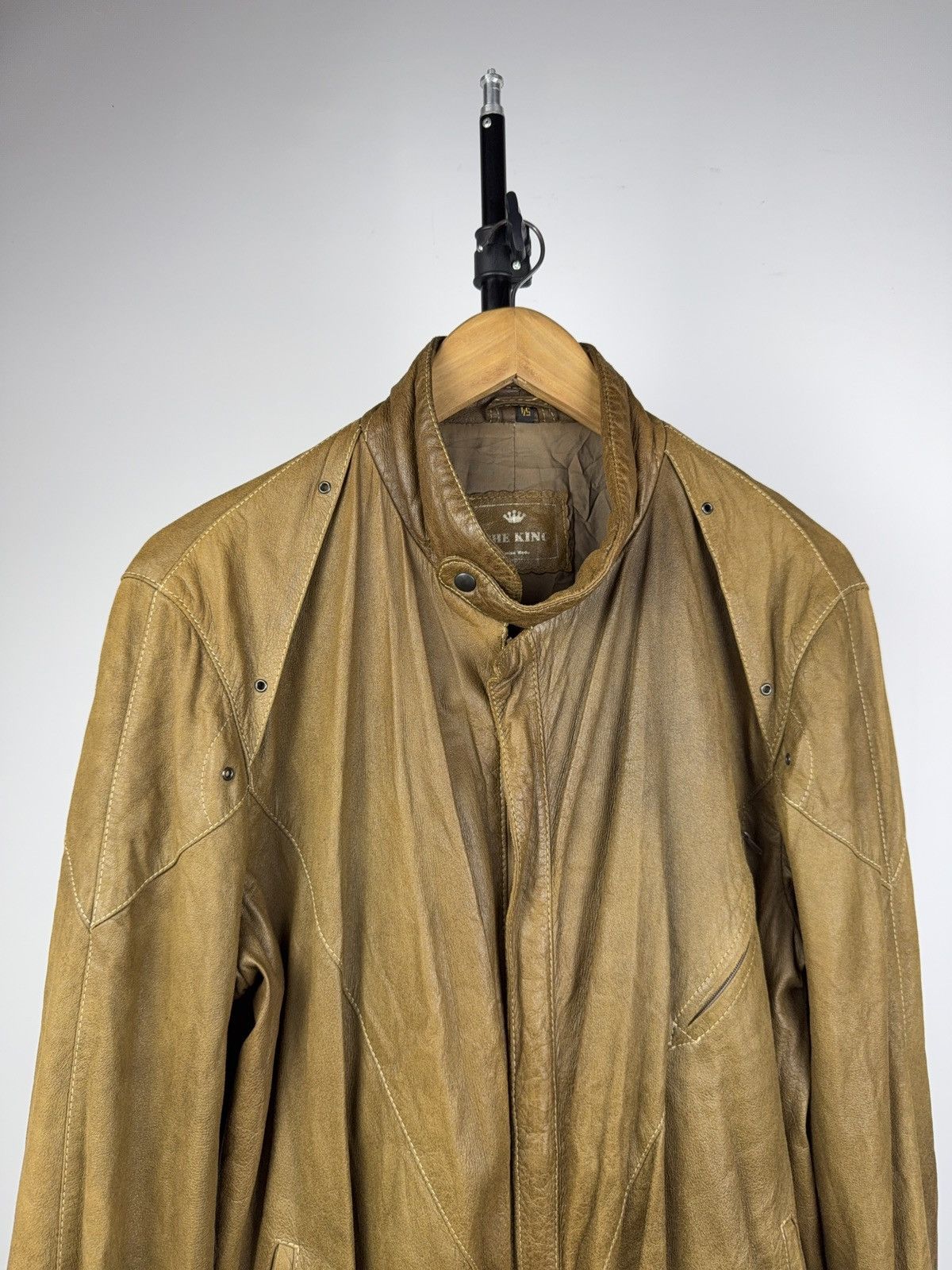 Japanese Brand Vintage 90s Retro Rock Punk Opium The King Leather jacket Size US L / EU 52-54 / 3 - 2 Thumbnail