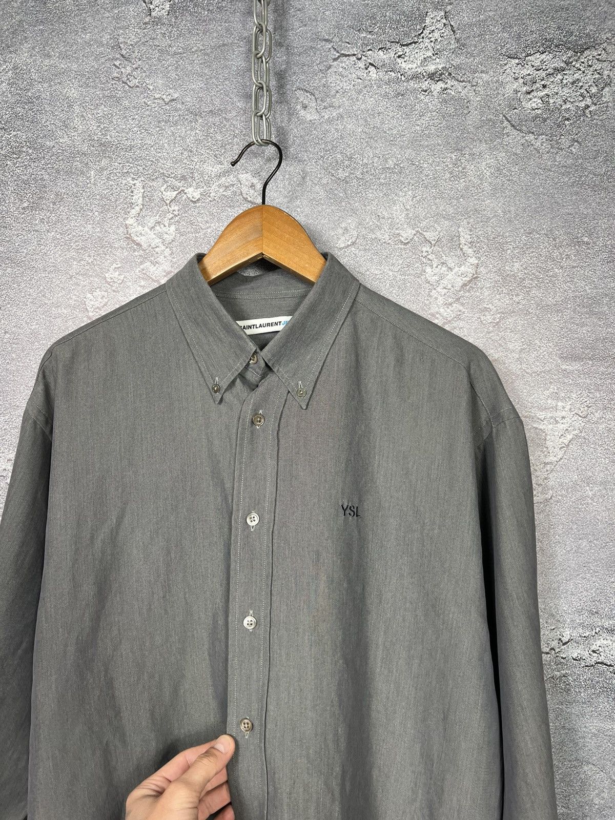 Yves Saint Laurent Vintage Saint Laurent Paris Classic Oversized Shirt Size US L / EU 52-54 / 3 - 2 Thumbnail