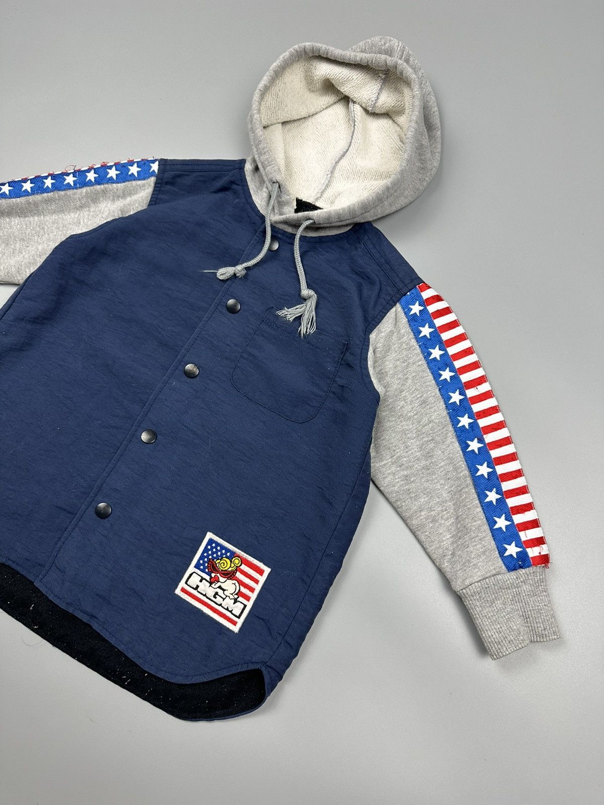 Hysteric Glamour × Japanese Brand Hysteric Mini Kids American Flag Button Hoodies Size XXS / US 00 / IT 34 - 3 Thumbnail