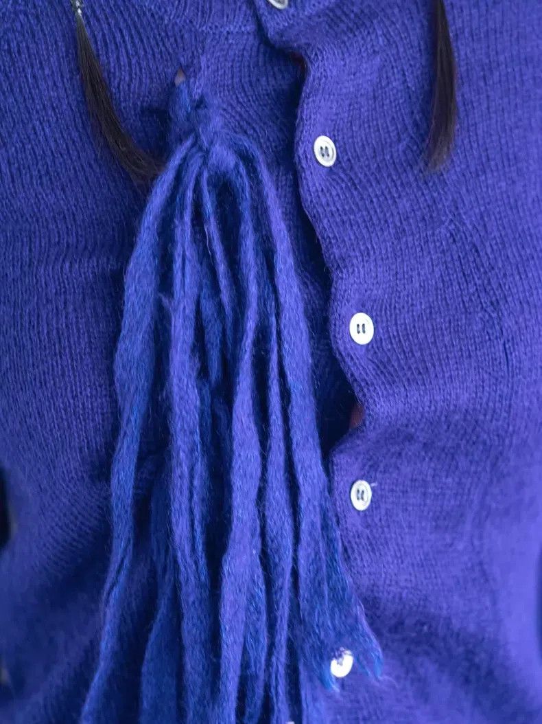 Comme des Garcons Comme Des Garcons size F Purple Asymmetrical Tie-dye Knit Size XS / US 0-2 / IT 36-38 - 6 Thumbnail