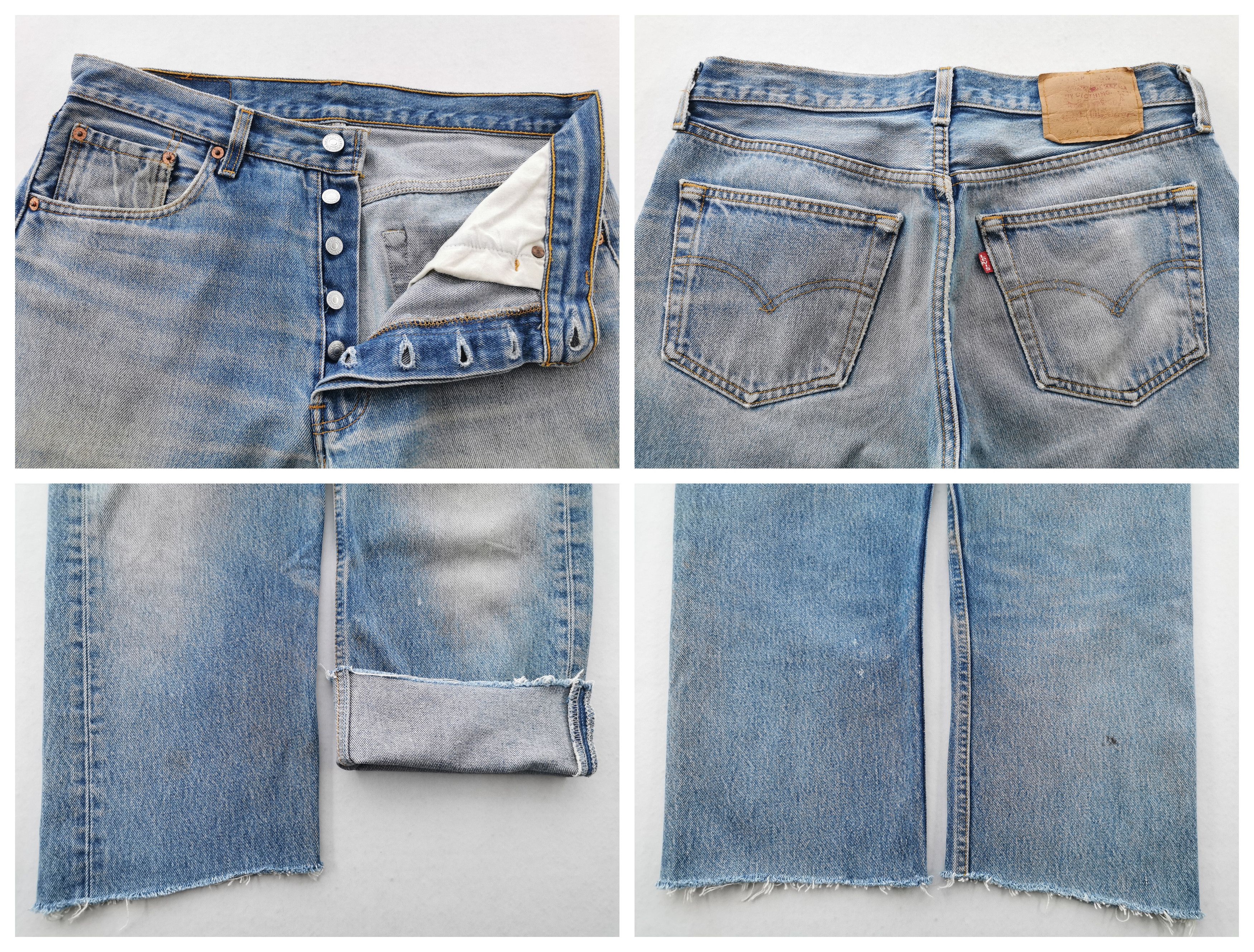 Levi's Distressed Vintage 90s Levis Lot 501 Denim Made In USA Size US 33 - 6 Thumbnail