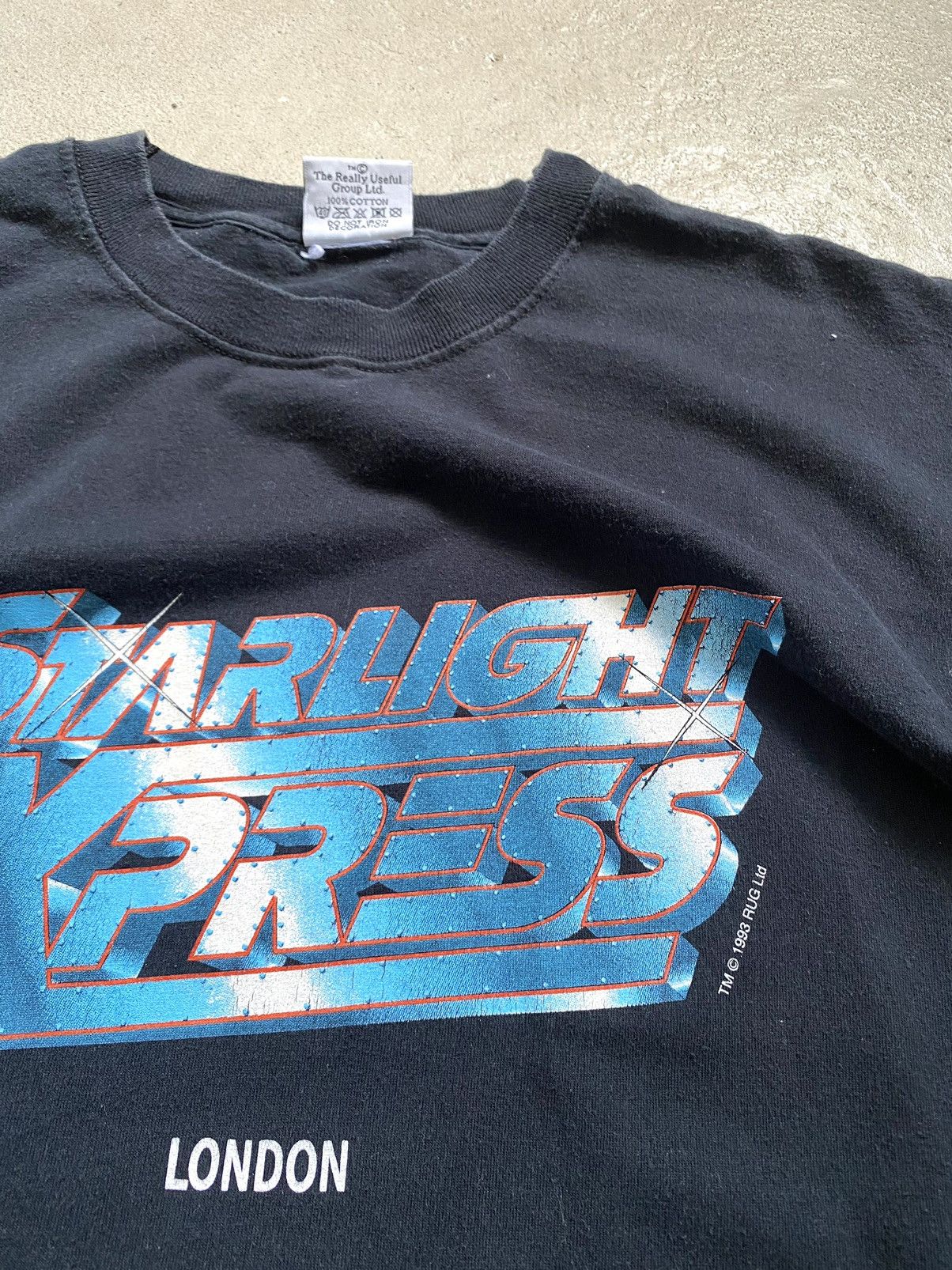 Band Tees Rare! Vintage 1993 Starlight Express London Tour T Shirt Size US M / EU 48-50 / 2 - 6 Thumbnail