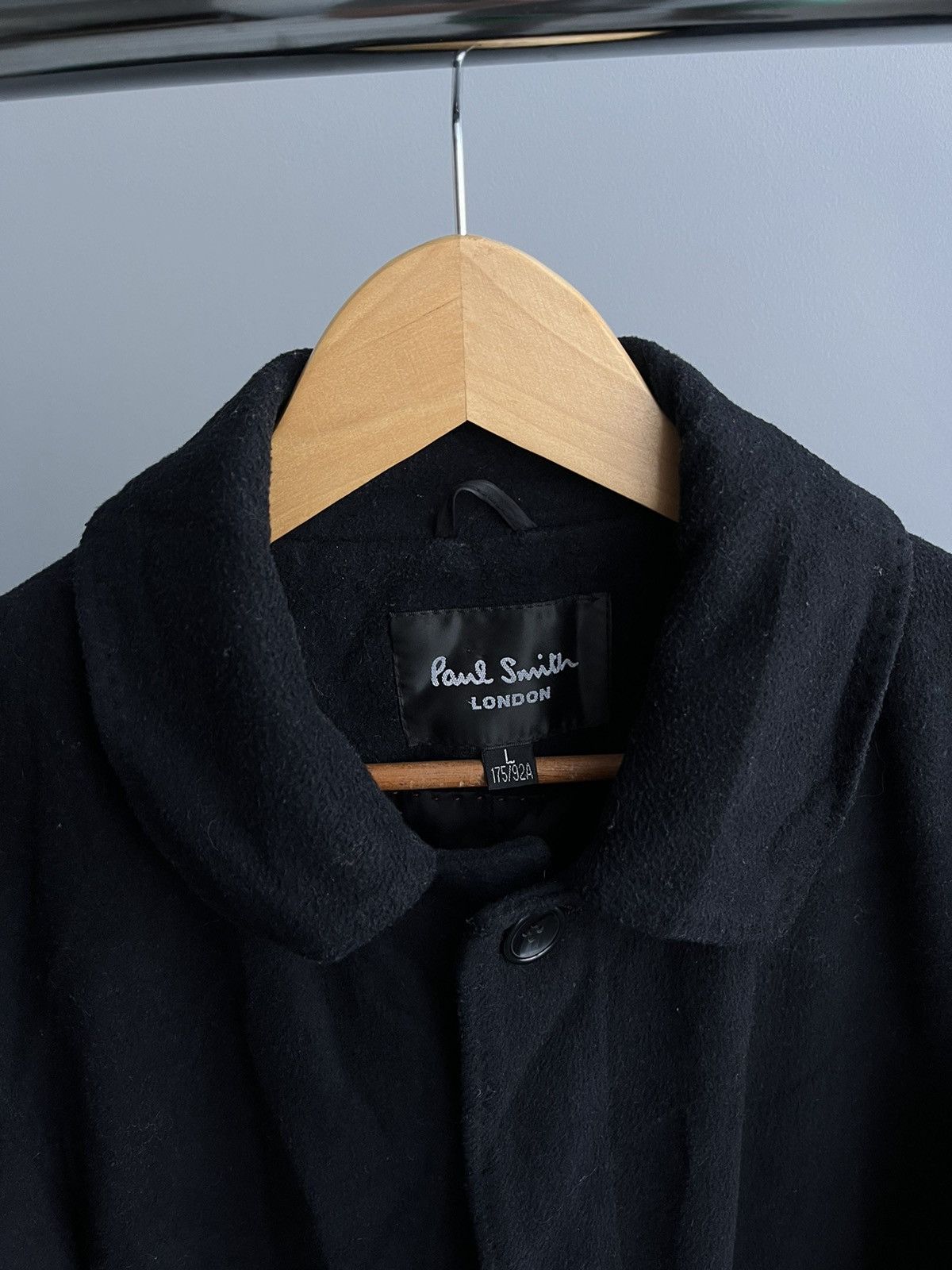 Le Grande Bleu (L.G.B.) × Paul Smith Vintage Paul Smith London Wool Coat Long Trench Jacket Japan Size US L / EU 52-54 / 3 - 3 Thumbnail