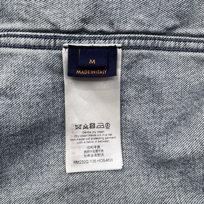 Louis Vuitton Louis Vuitton New Short Sleeve Denim Shirt with Felling Wo Size US M / EU 48-50 / 2 - 6 Thumbnail