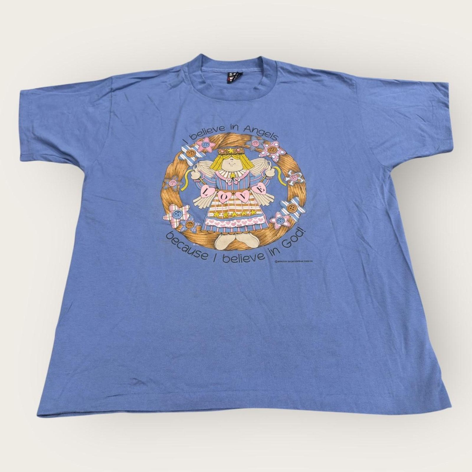 Fruit Of The Loom Vintage 90s Single Stitch Teddy Bears Tee Size XL / US 12-14 / IT 48-50 - 1 Thumbnail