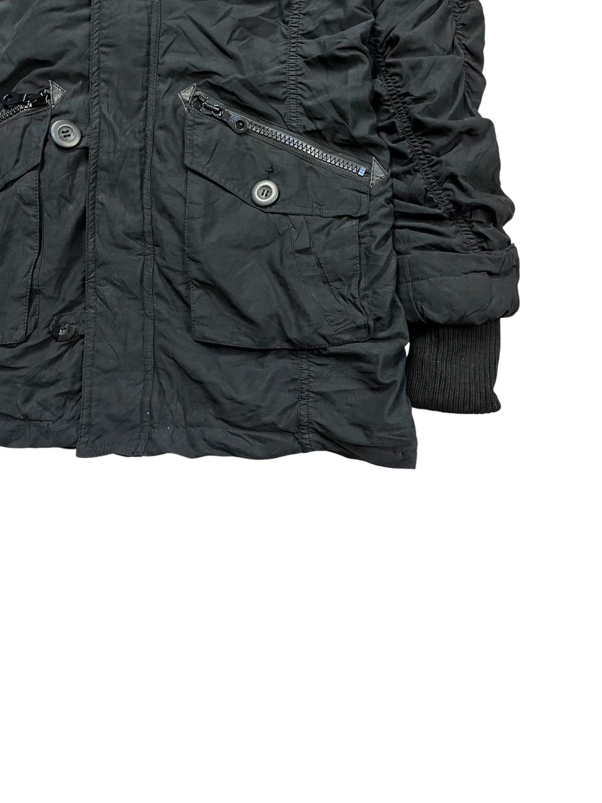 14th Addiction 2000s Morgan Homme - Raccon Fur Cargo Hoodie Size US M / EU 48-50 / 2 - 4 Thumbnail