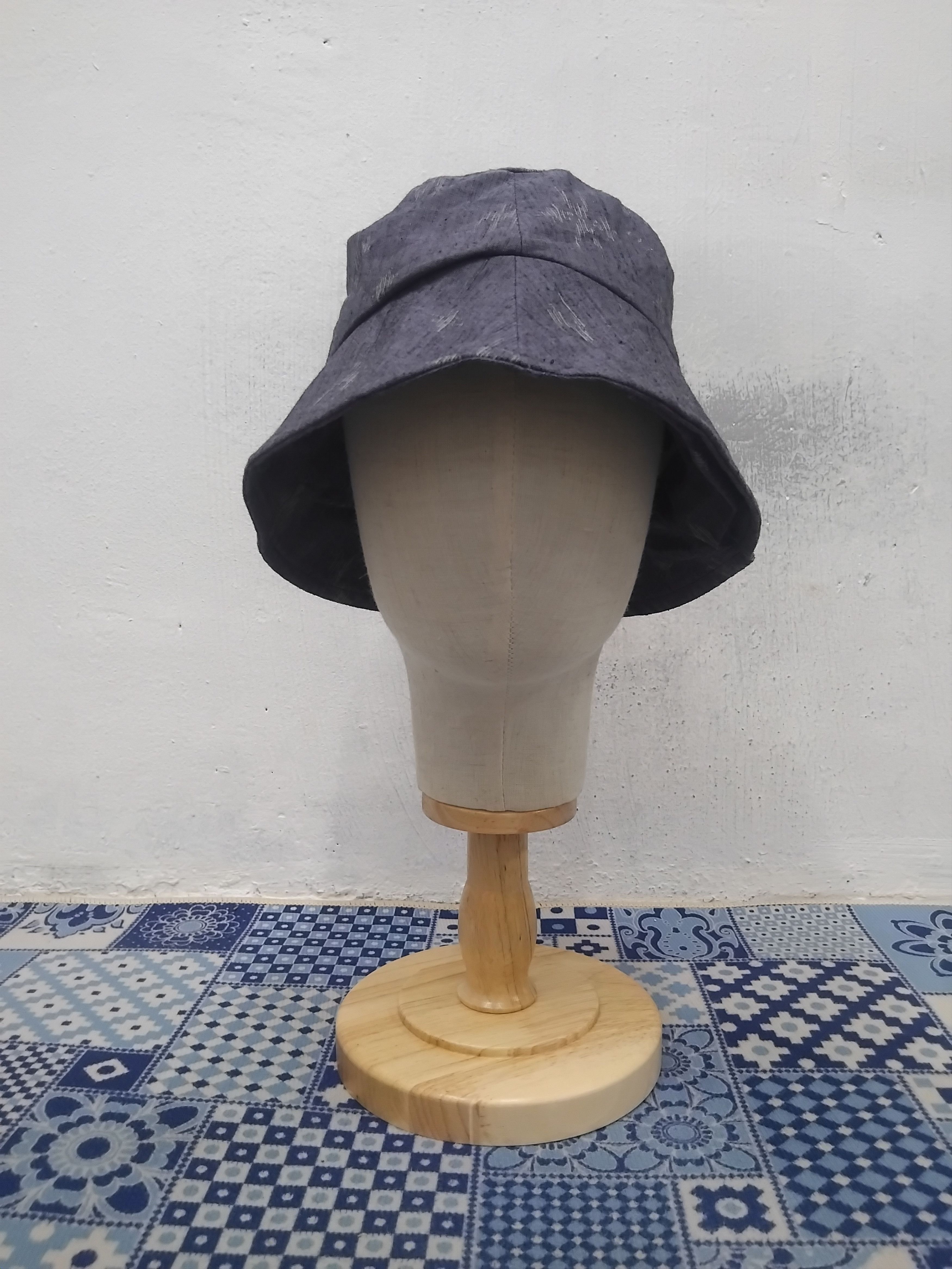 PPFM 💥Abstract Japanese blue colour hat Size ONE SIZE - 3 Thumbnail