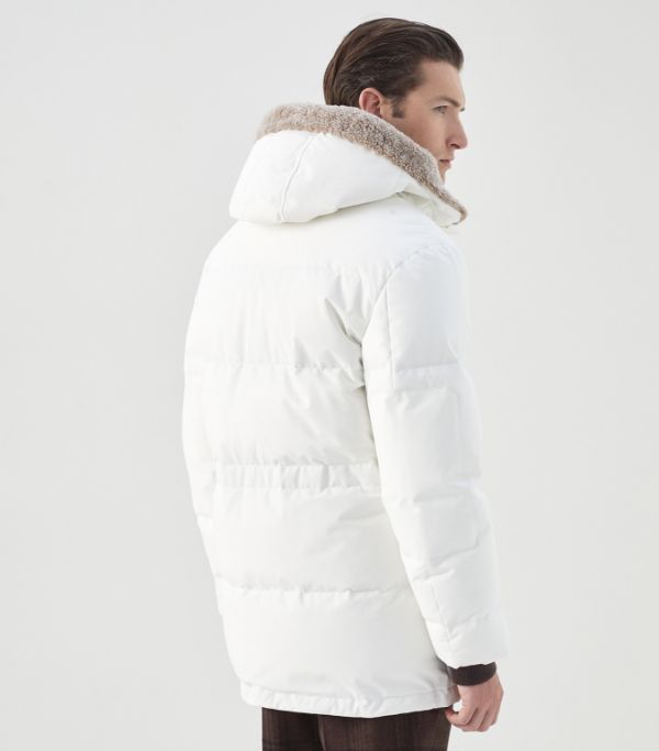 Brunello Cucinelli Jacket in White Size US L / EU 52-54 / 3 - 3 Thumbnail