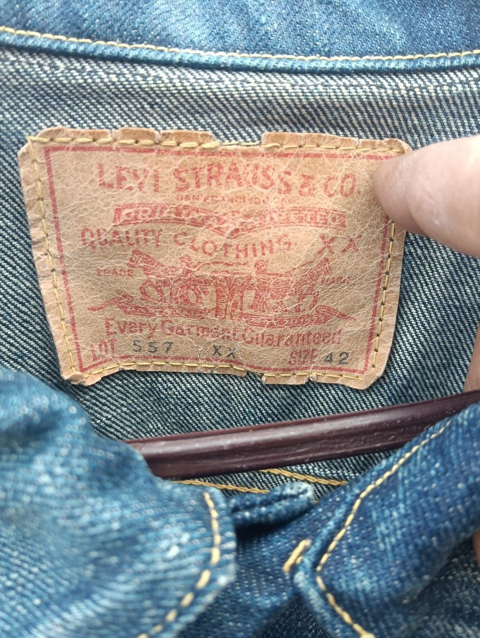 Levi's Vintage Levis 557xx Jacket 42 Made in Japan Size US XS / EU 42 / 0 - 7 Thumbnail