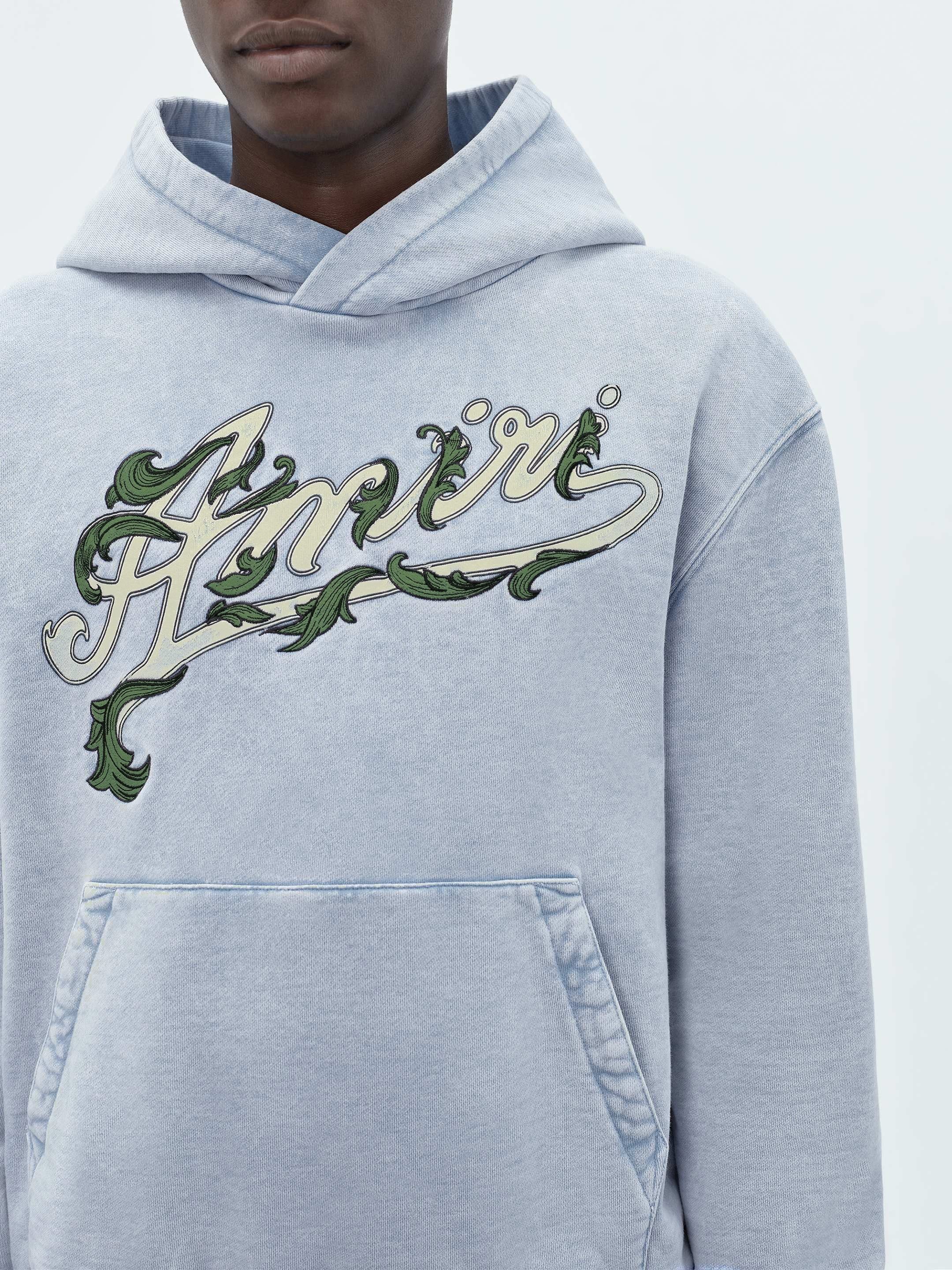 Amiri o1s1wg110425 Filigree Hoodie in Blue Size US S / EU 44-46 / 1 - 5 Thumbnail
