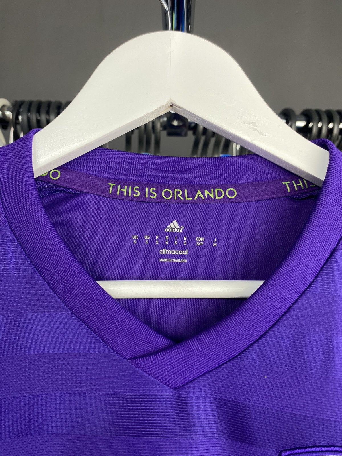 Adidas 2015/16 ADIDAS ORLANDO CITY HOME SOCCER FOOTBALL JERSEY SHIR Size US S / EU 44-46 / 1 - 5 Thumbnail