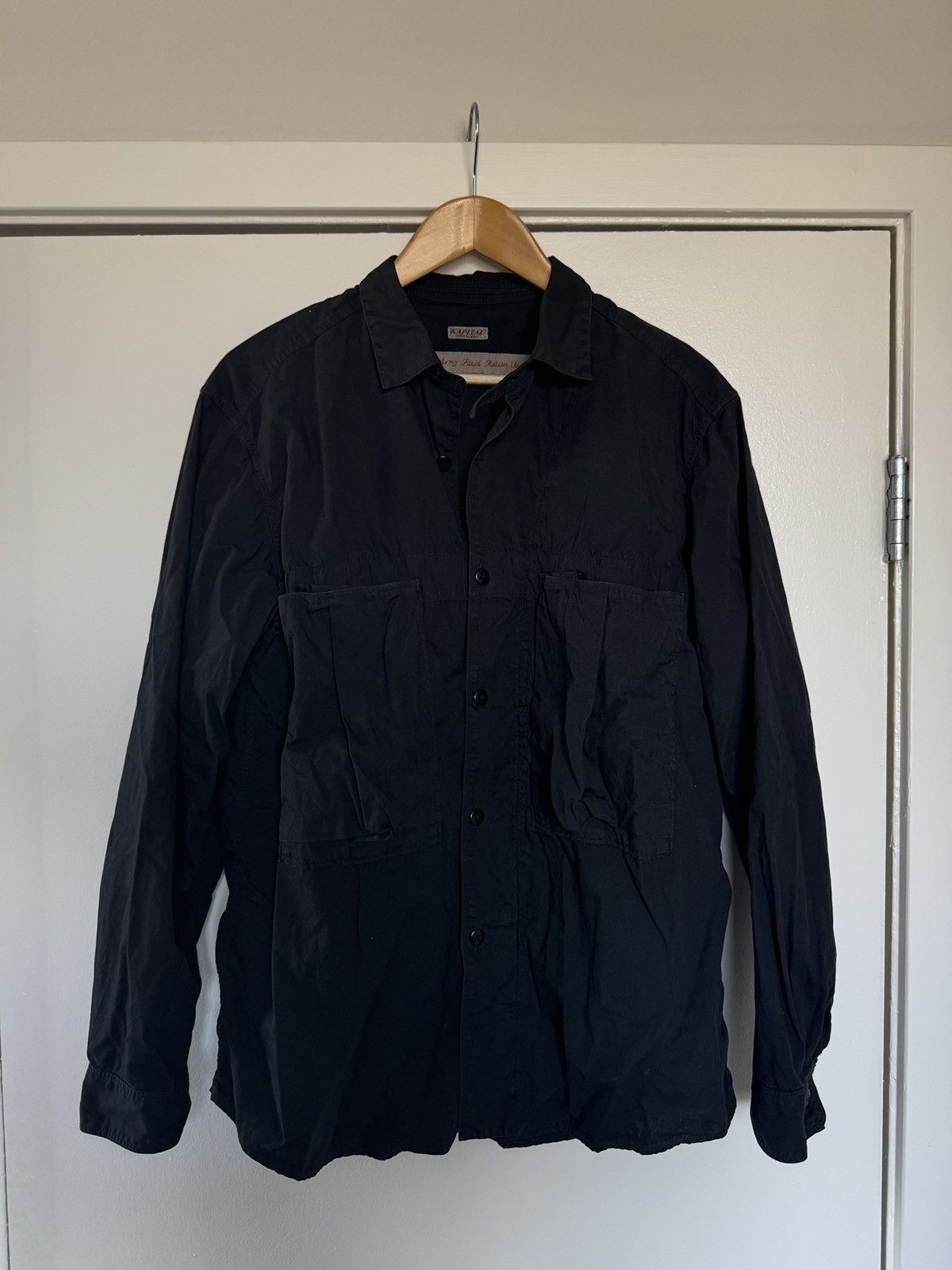 美品 KAPITAL Army Field Open Collar shirts Kapital Army Shirt | Grailed