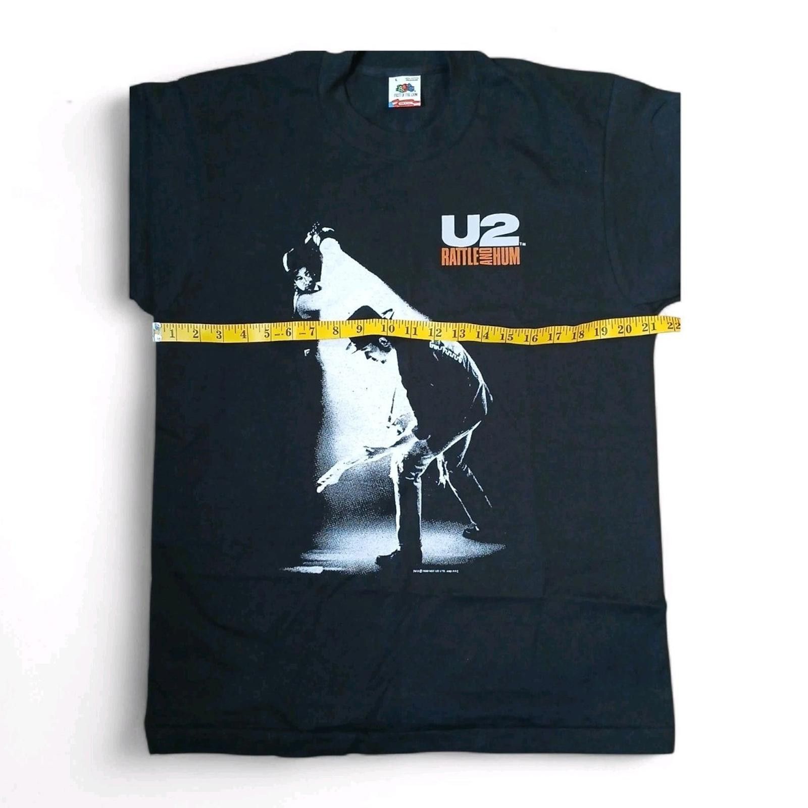 Fruit Of The Loom 1988 U2 Rattle And Hum Size Large Tour T-shirt Edge Bono Size US L / EU 52-54 / 3 - 4 Thumbnail