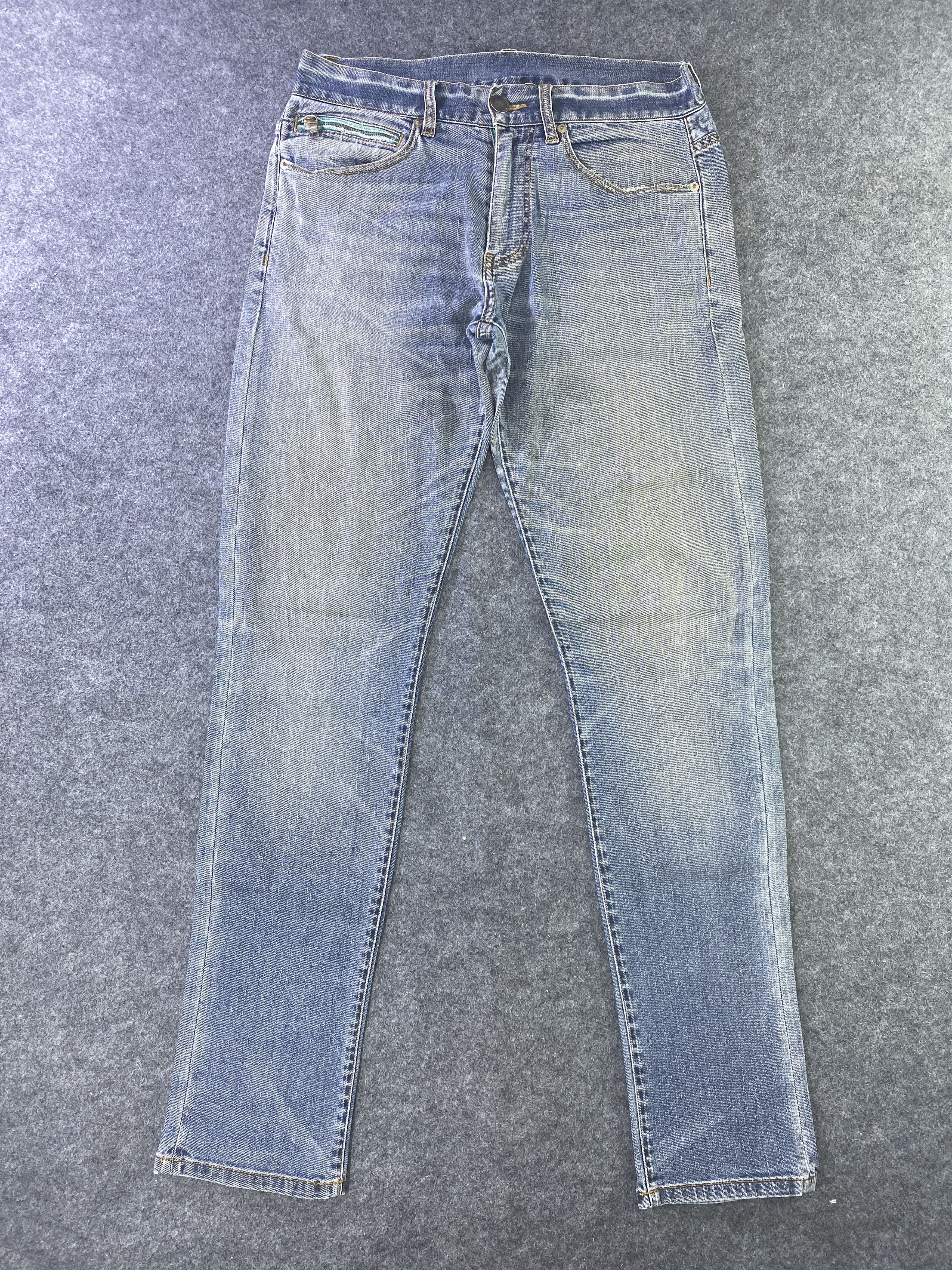 Armani Exchange Armani Exchange Blue Wash Jeans-J949 Size 33" - 1 Thumbnail