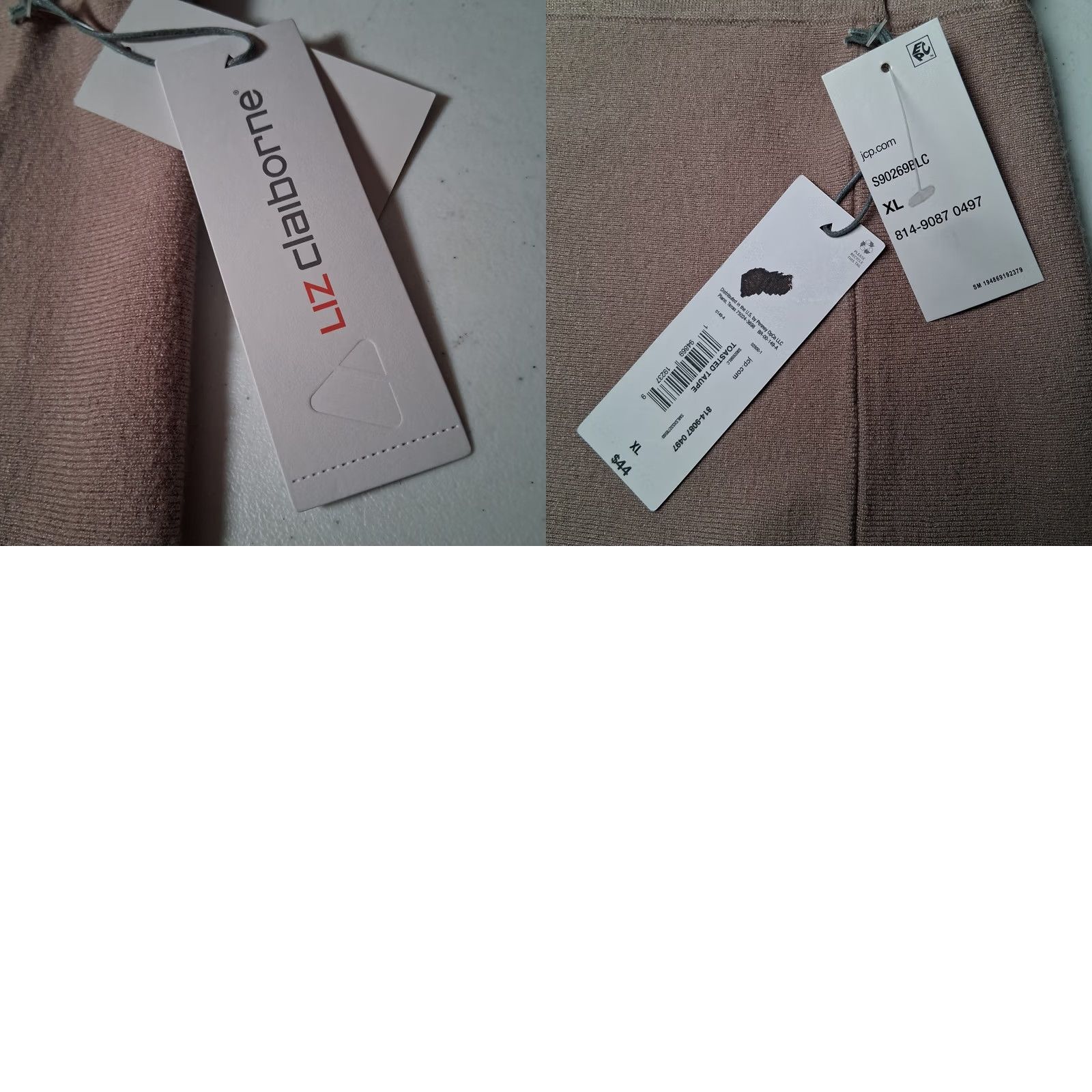 Liz Claiborne Liz Claiborne Skirt XL Toasted Taupe A-Line Knee Length Knit Classic New Size 40" / US 18 - 8 Thumbnail