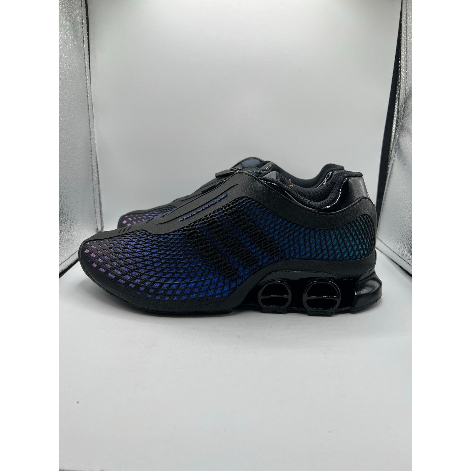 Adidas Adidas Megaride S2 “Black Hi-Res Blue Purple” size 8.5 mens Size US 8.5 / EU 41-42 - 1 Thumbnail
