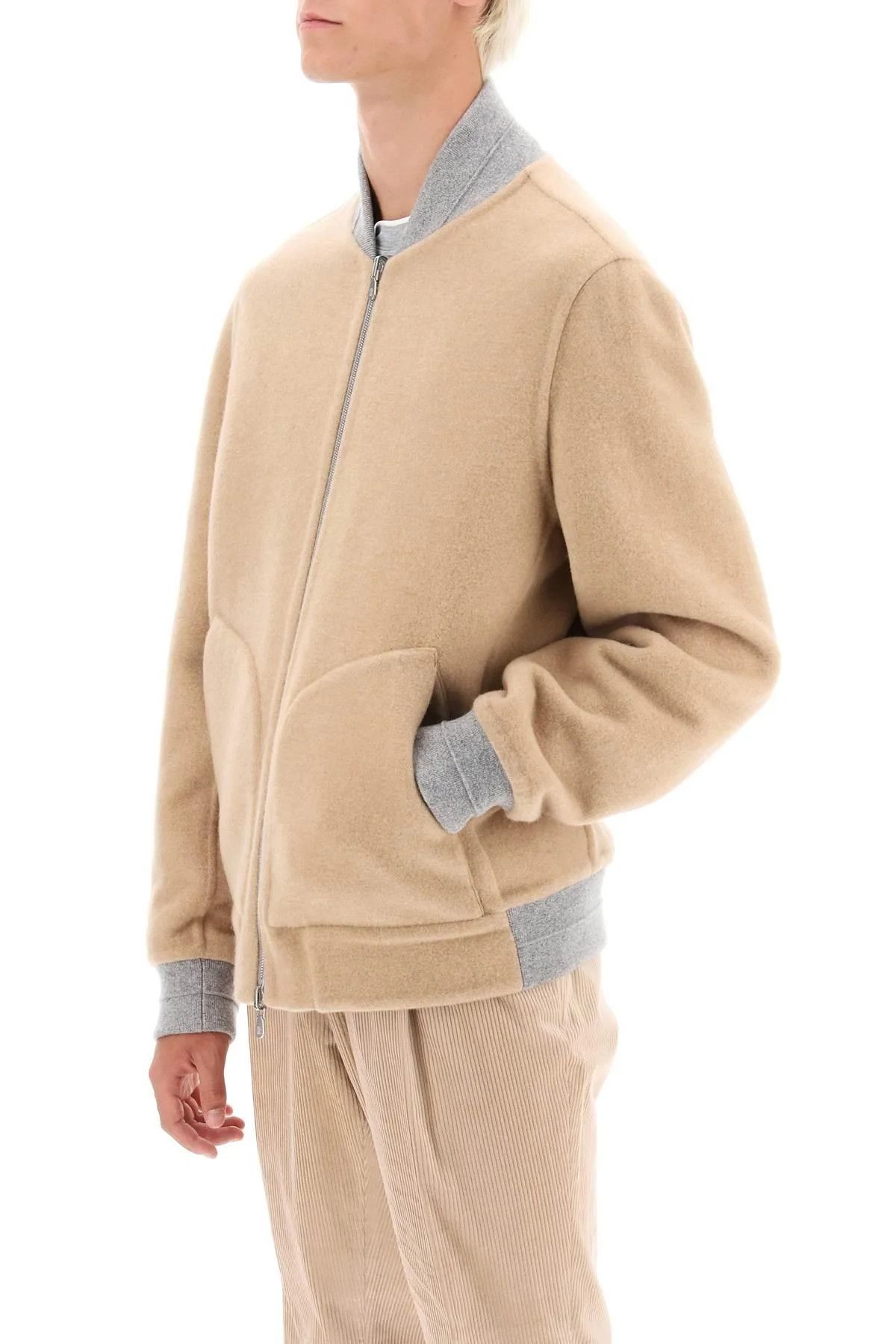 Brunello Cucinelli o1w1db10924 Cashmere Jacket in Brown Size US XL / EU 56 / 4 - 5 Thumbnail